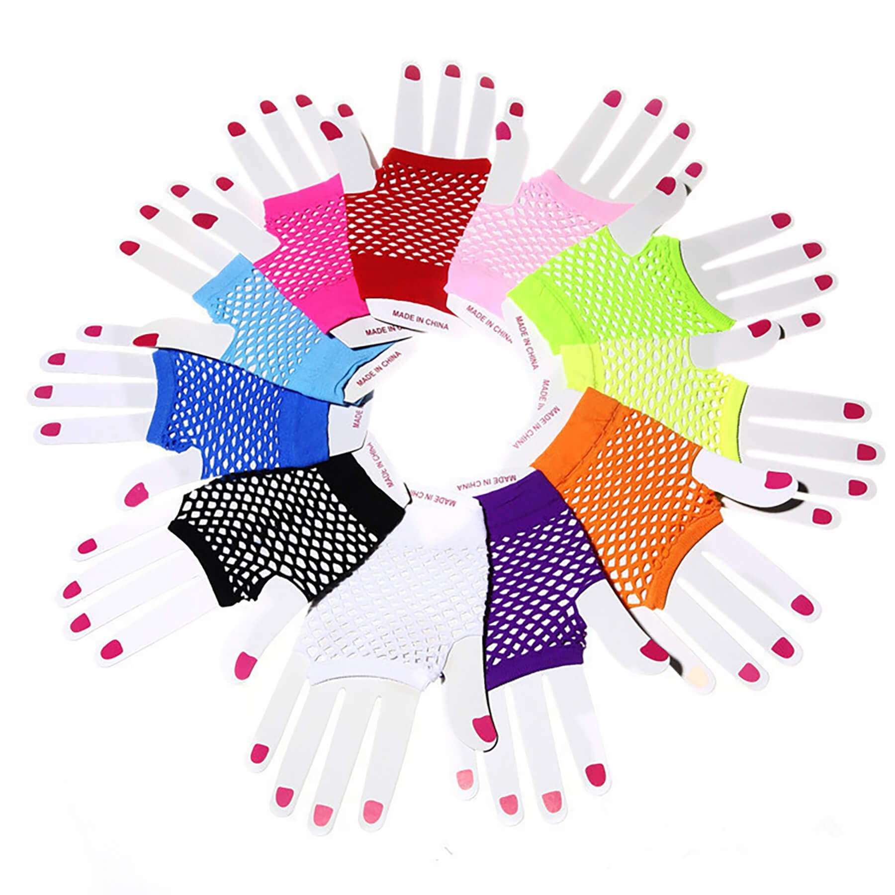 OTPEH Lone Fishnet Gloves Fingerless For Women Fish Net Arm Sleeve Mesh Emo Goth Punk 80s Scene Accessories - Image 5