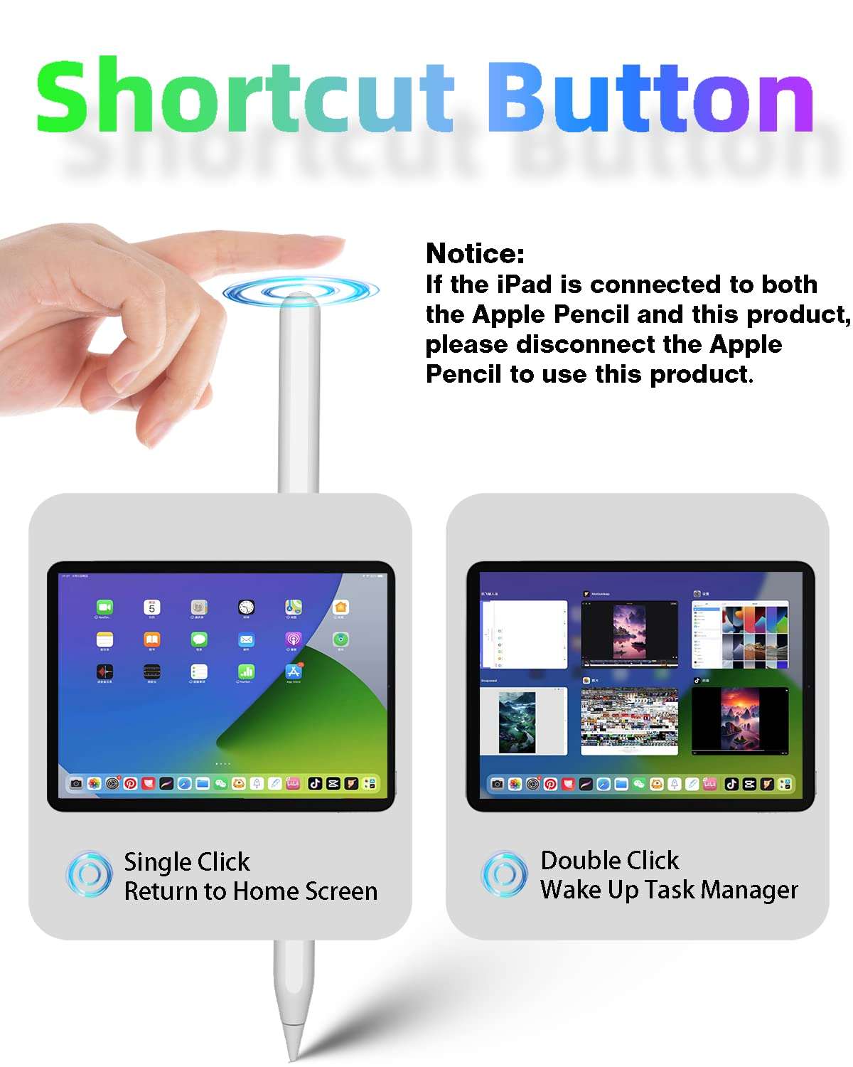 iPad Pencil 2nd Generation with Magnetic Wireless Charging,Tilt Sensitivity,Same as Apple Pencil 2nd Generation,Compatible with iPad Pro 11 in 1/2/3/4,iPad Pro 12.9 in 3/4/5/6,iPad Air 4/5,iPad mini - Image 4