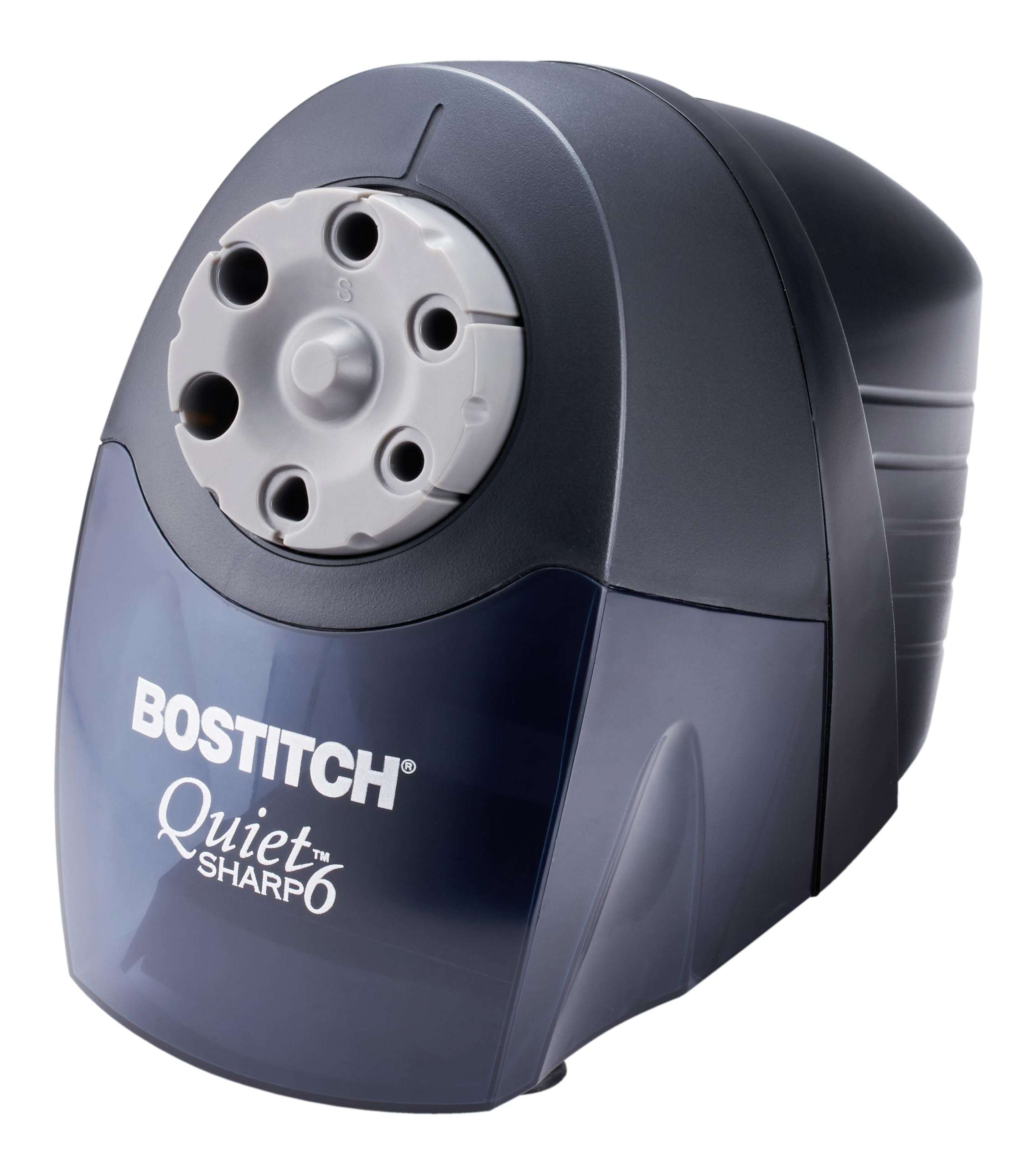 Bostitch Office QuietSharp 6 Electric Pencil Sharpener, Heavy Duty Classroom Sharpener, Size Selector with 6 Different Sizes, Perfect for Classroom and Homeschool Use, Black - Image 1