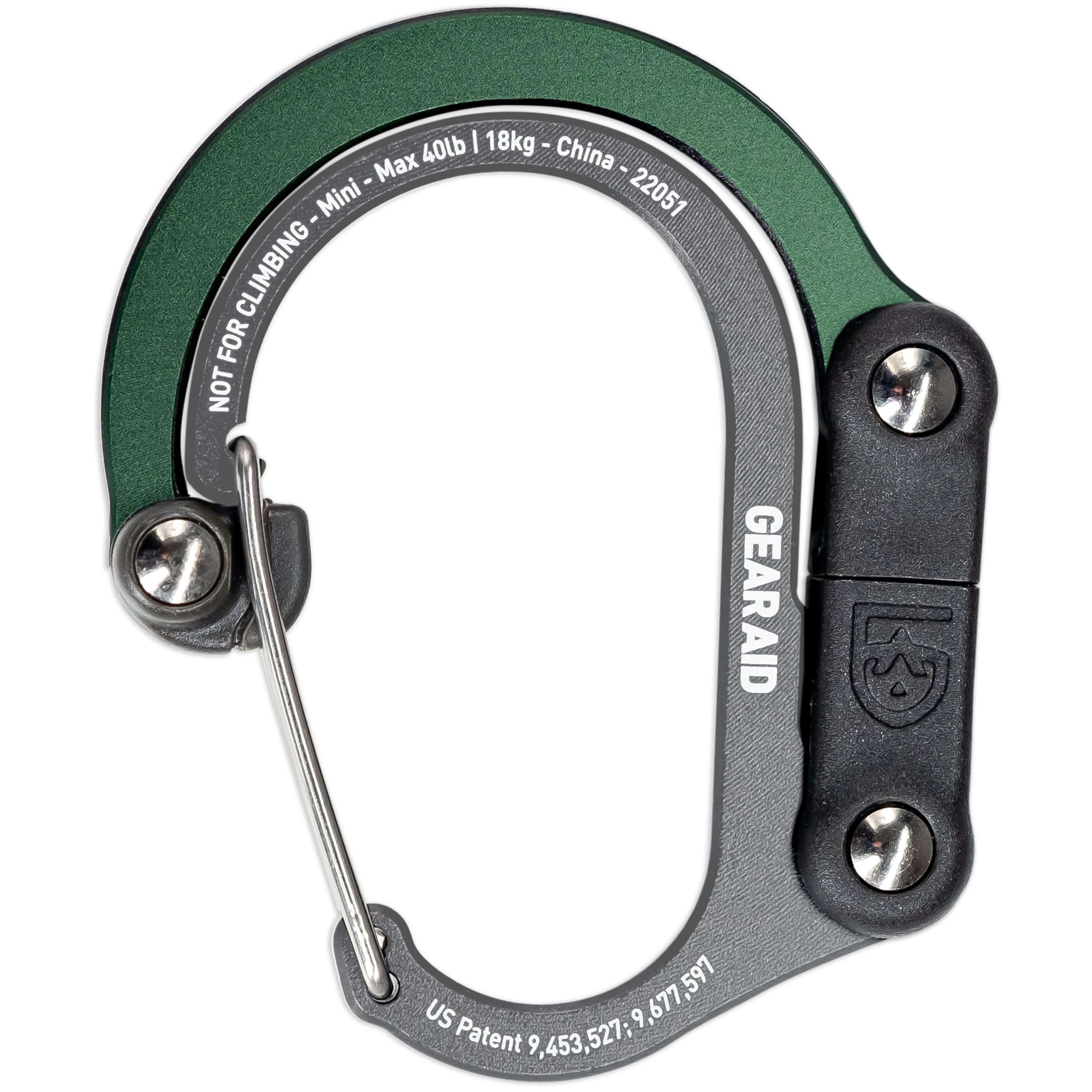 GEAR AID HEROCLIP (Mini) Carabiner Gear Clip and Hook, for Hanging Bags, Purses, Lanterns, Strollers, Tools, Helmets, Water Bottles, and More - Image 2