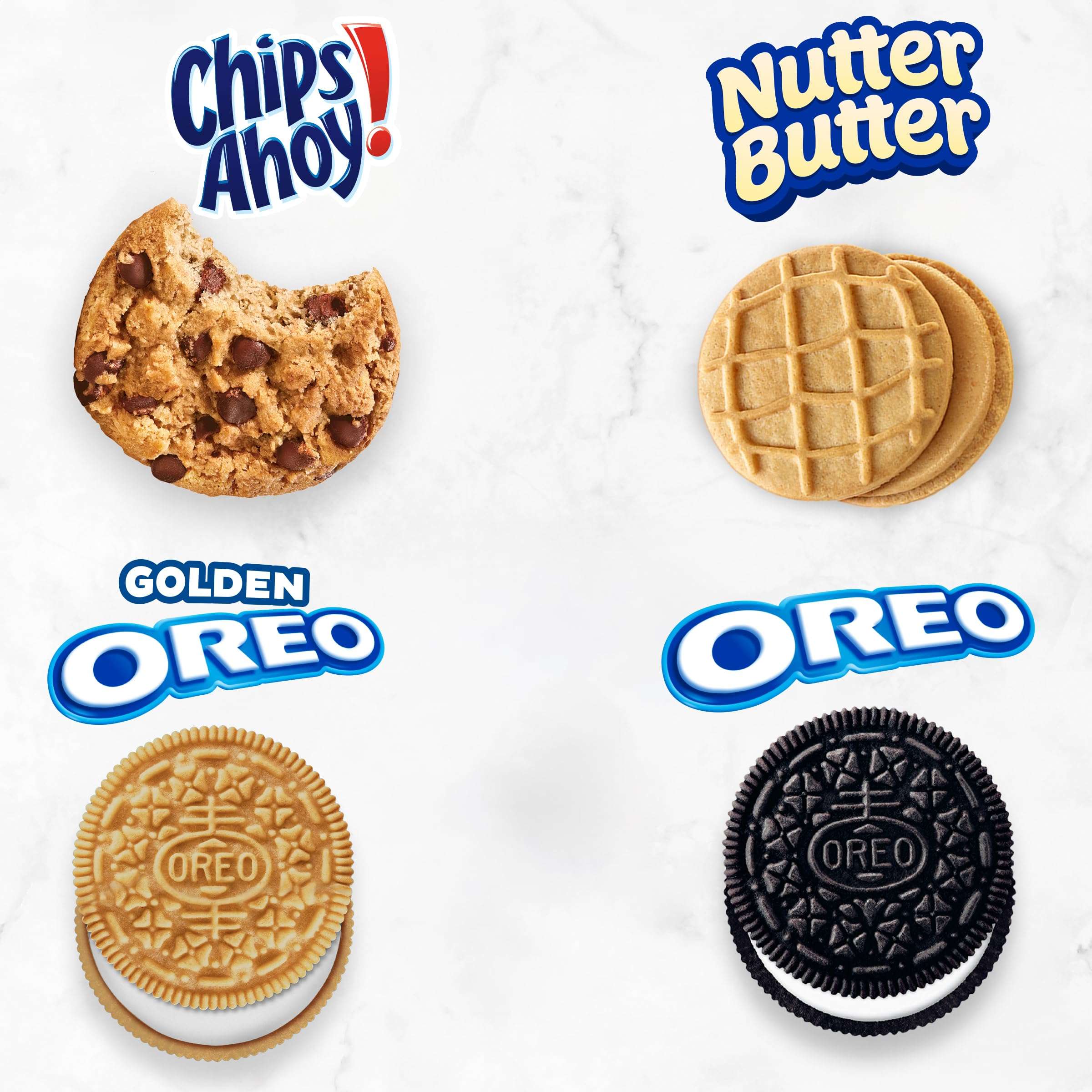 OREO Original, OREO Golden, CHIPS AHOY! & Nutter Butter Cookie Snacks Variety Pack, 56 Snack Packs (2 Cookies Per Pack) - Image 12