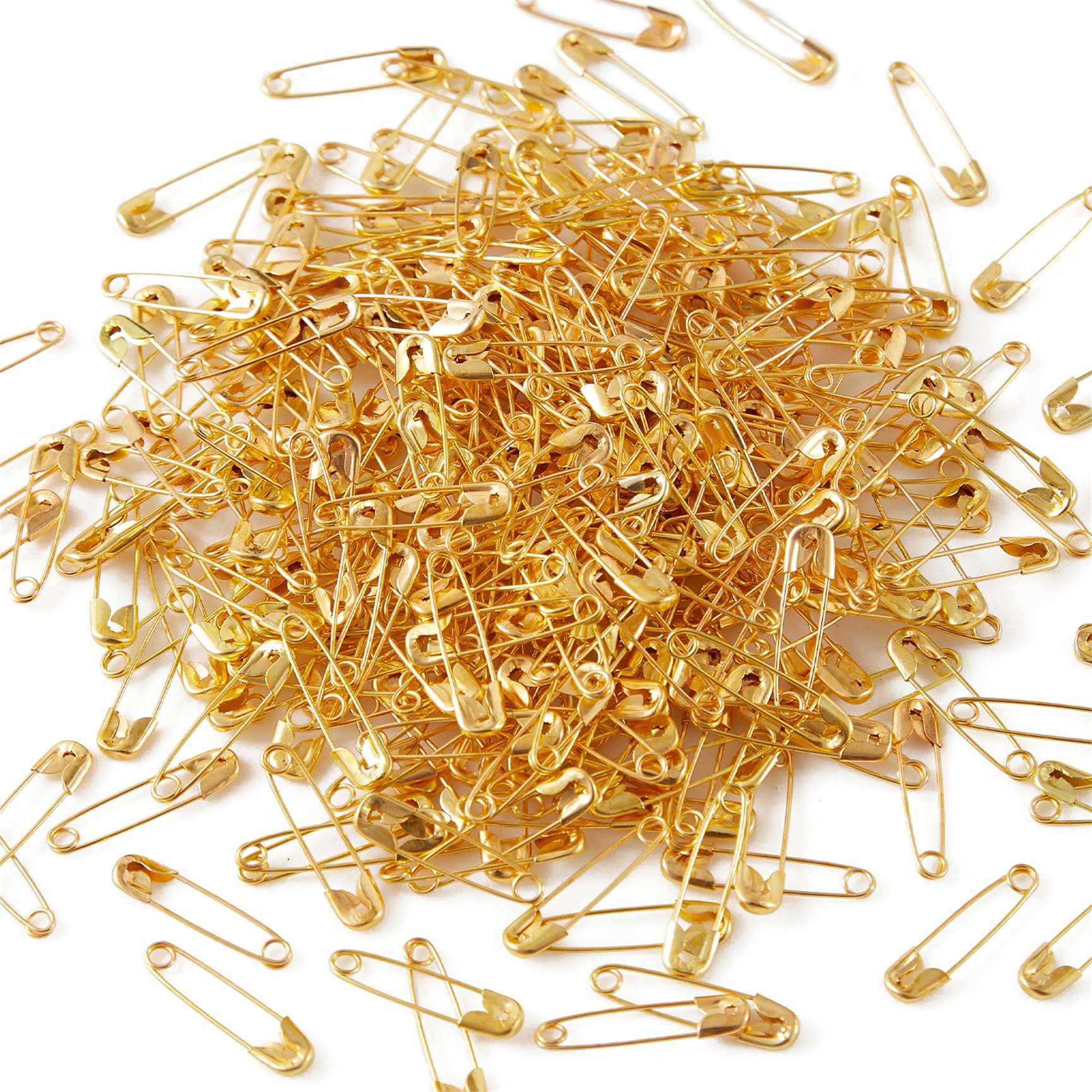 XIYAOXI 19mm Mini Safety Pins - Pack of 200pcs Small Gold Safety Pins- Versatile Clothing Tag Pins for Repair, Crafting & Fashion Accessories Making in a PP Box - Image 4