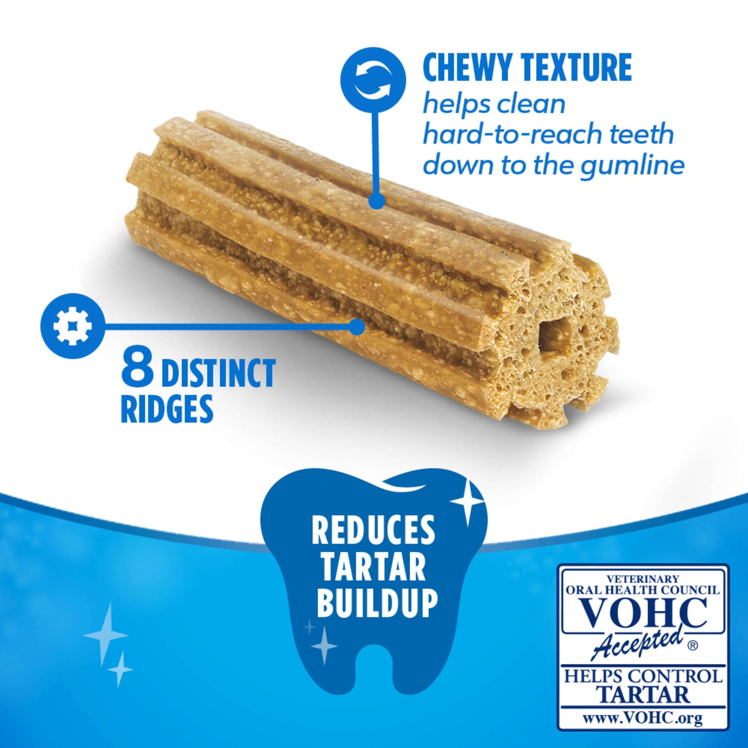 DentaLife Daily Oral Care Dog Treats for Small and Medium Dogs, Chewy Dental Treat to Freshen Breath and Fight Tartar, Chicken Flavor, 28.5 oz., 40 Chews - 40 ct. Pouch - Image 2