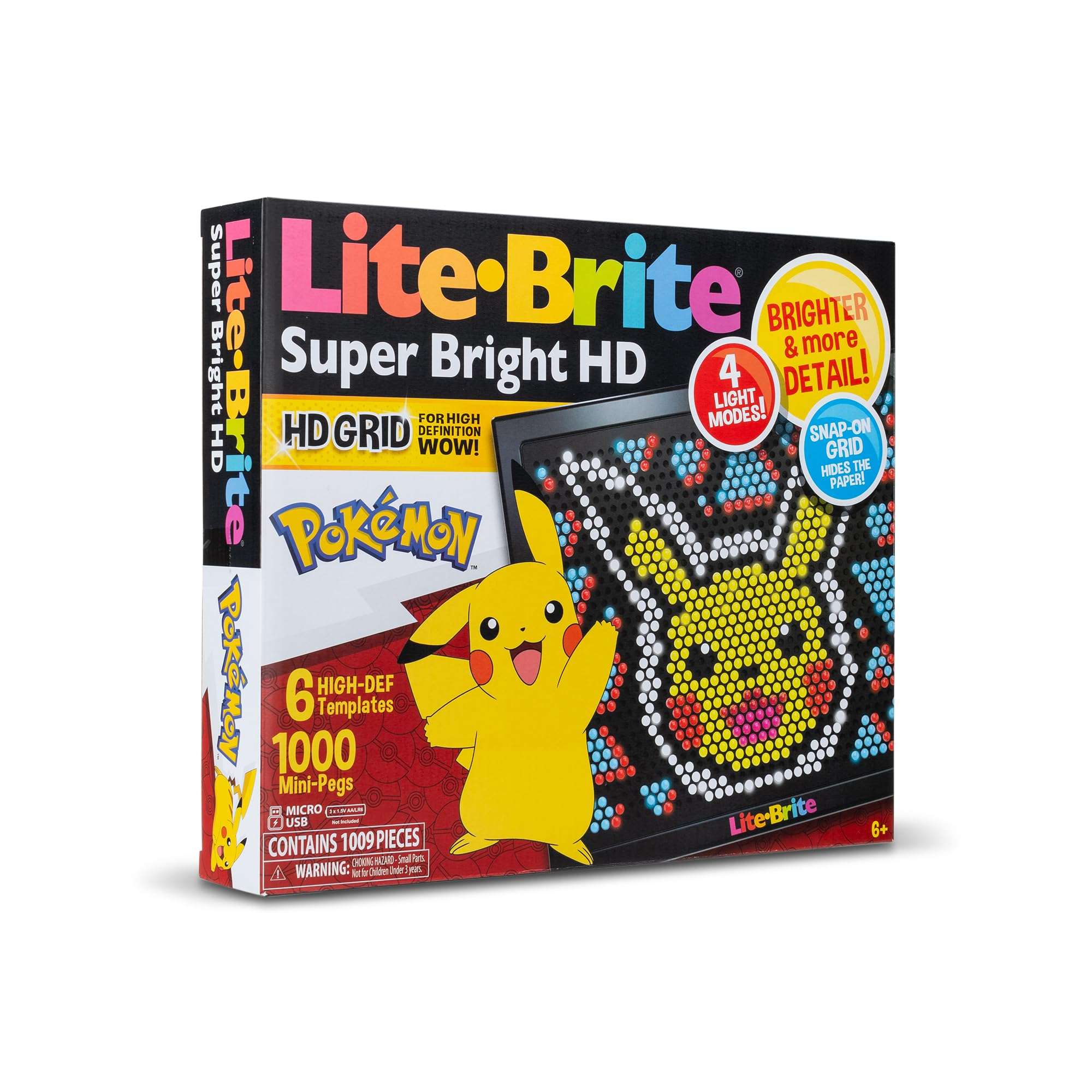 Lite Brite Super Bright HD, Pokemon Edition - Creative Retro Light-Up Screen – Educational Play for Children, Enhances Creativity, Gift for Boys and Girls Ages 6+ - Image 8