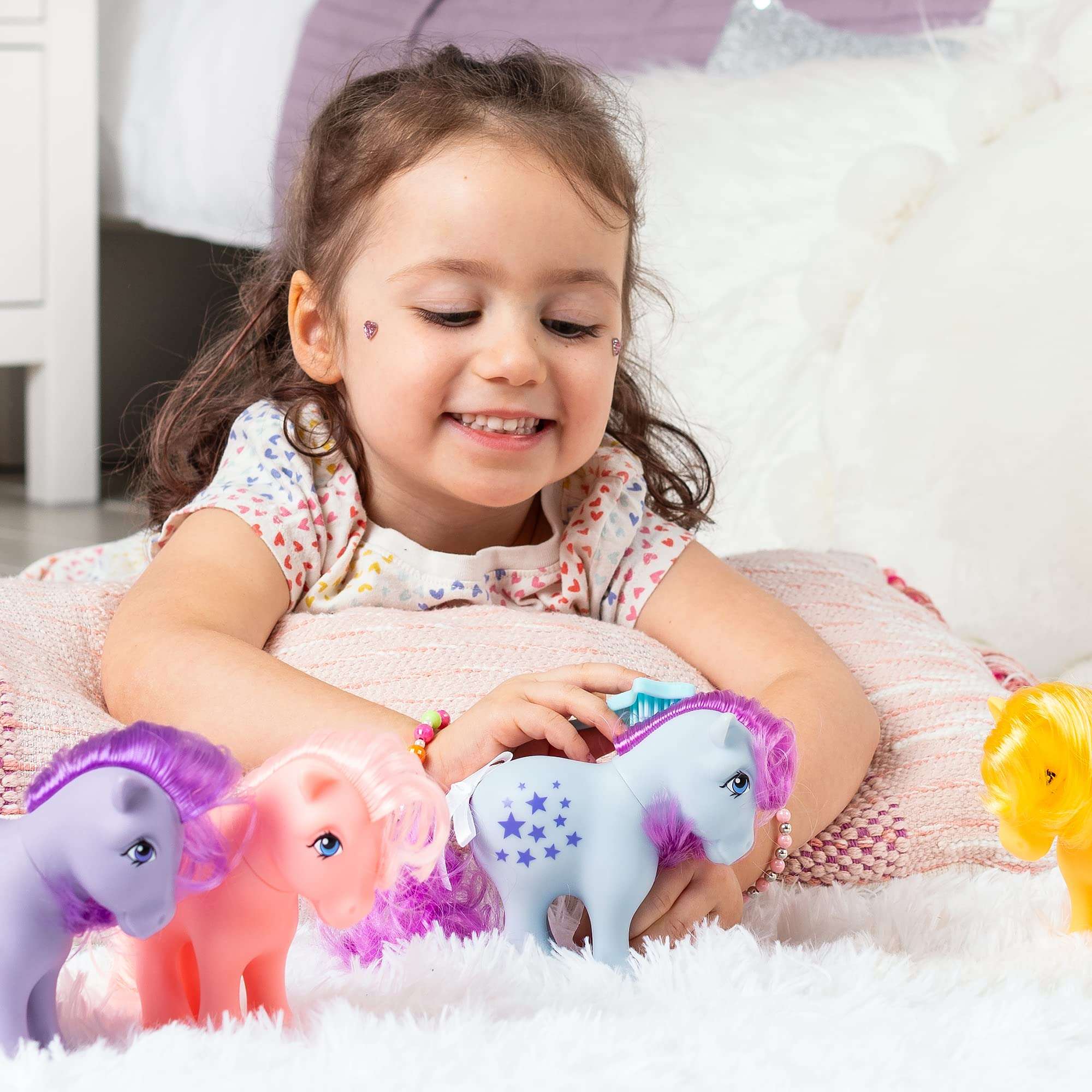 My Little Pony, 40th Anniversary 4-Inch Blue Belle, Original 1983 Collection, Long, Brushable Mane and Tail, Action Figure, Great for Kids, Toddlers, Girls, Ages 4+ - Image 7