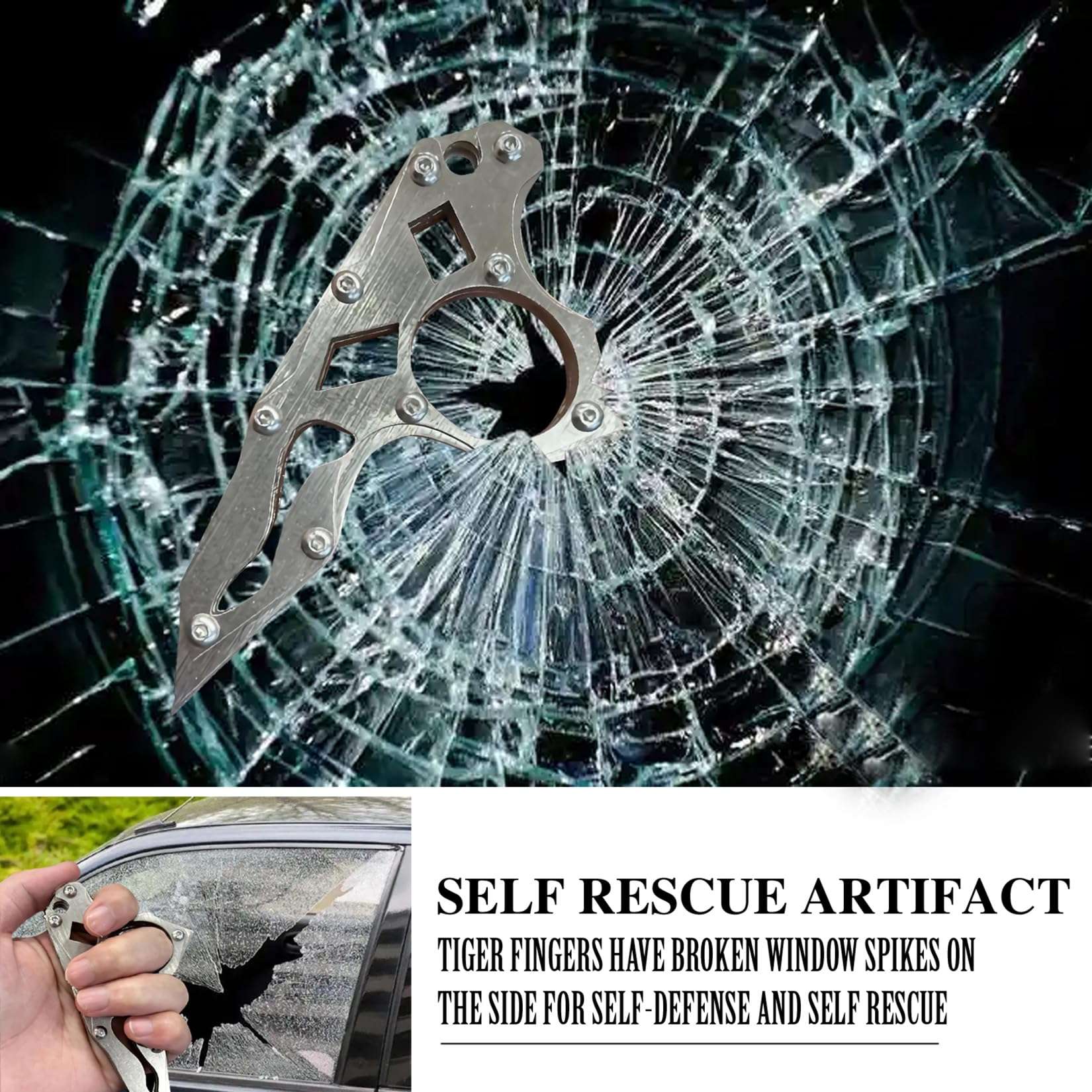 Tactical Knife Multitool - Women's Self Defense & Survival Gift - Mother's Day & Birthday Gift - Window Breaker - Image 4