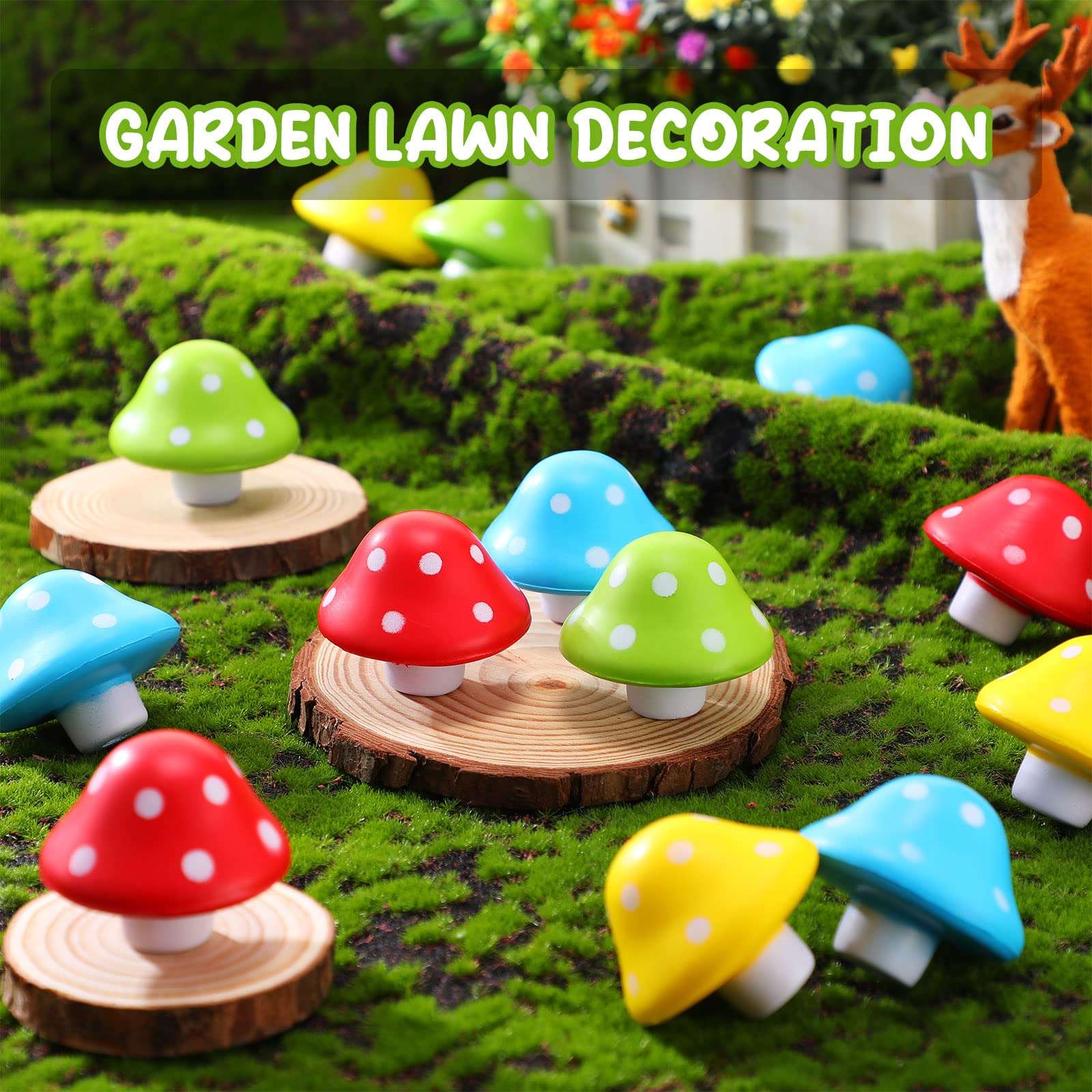Jerify 20 Pcs Mini Mushroom Stress Balls Toys Mushroom Party Favors 1.57 Inch PU Foam Stretchy Stress Relief Fidget Toys Bulk for Festival Trinkets Adults Anxiety Relaxing - Image 7
