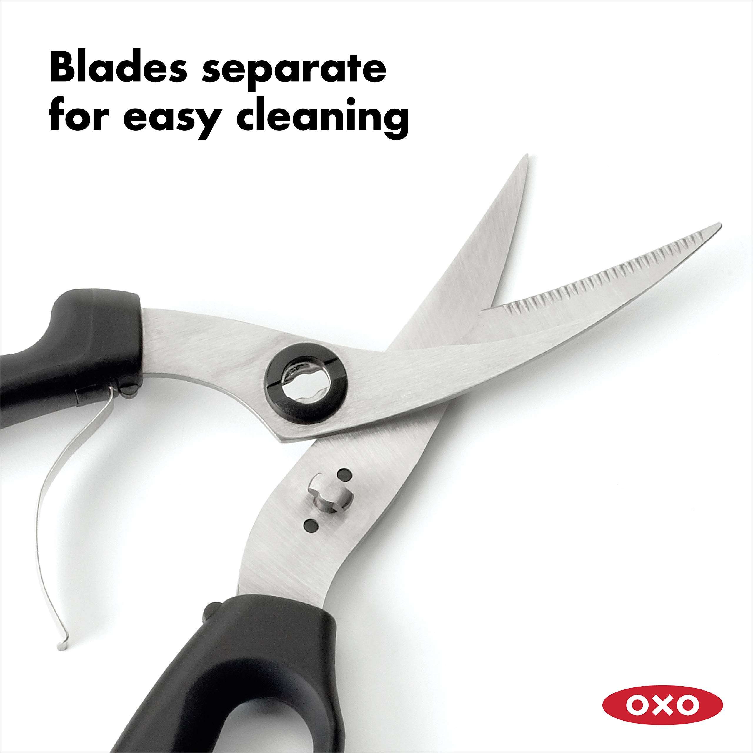 OXO Good Grips Spring-Loaded Poultry Shears, Black - Image 4