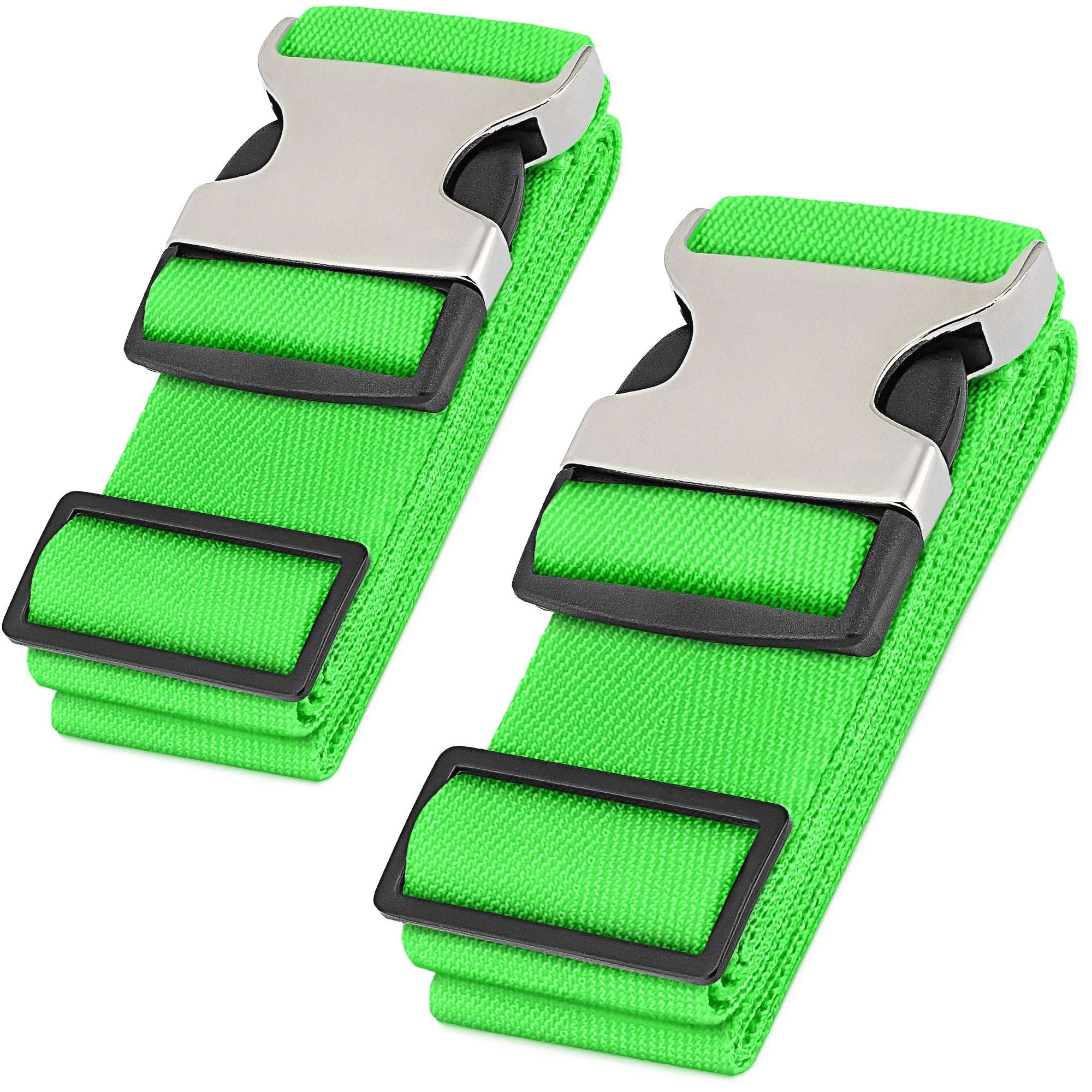 Hero Luggage Straps for Suitcases and Carry-On (2-Pack) Heavy-Duty Secure Belts with 700+ lbs. Max Force Tension - Image 1