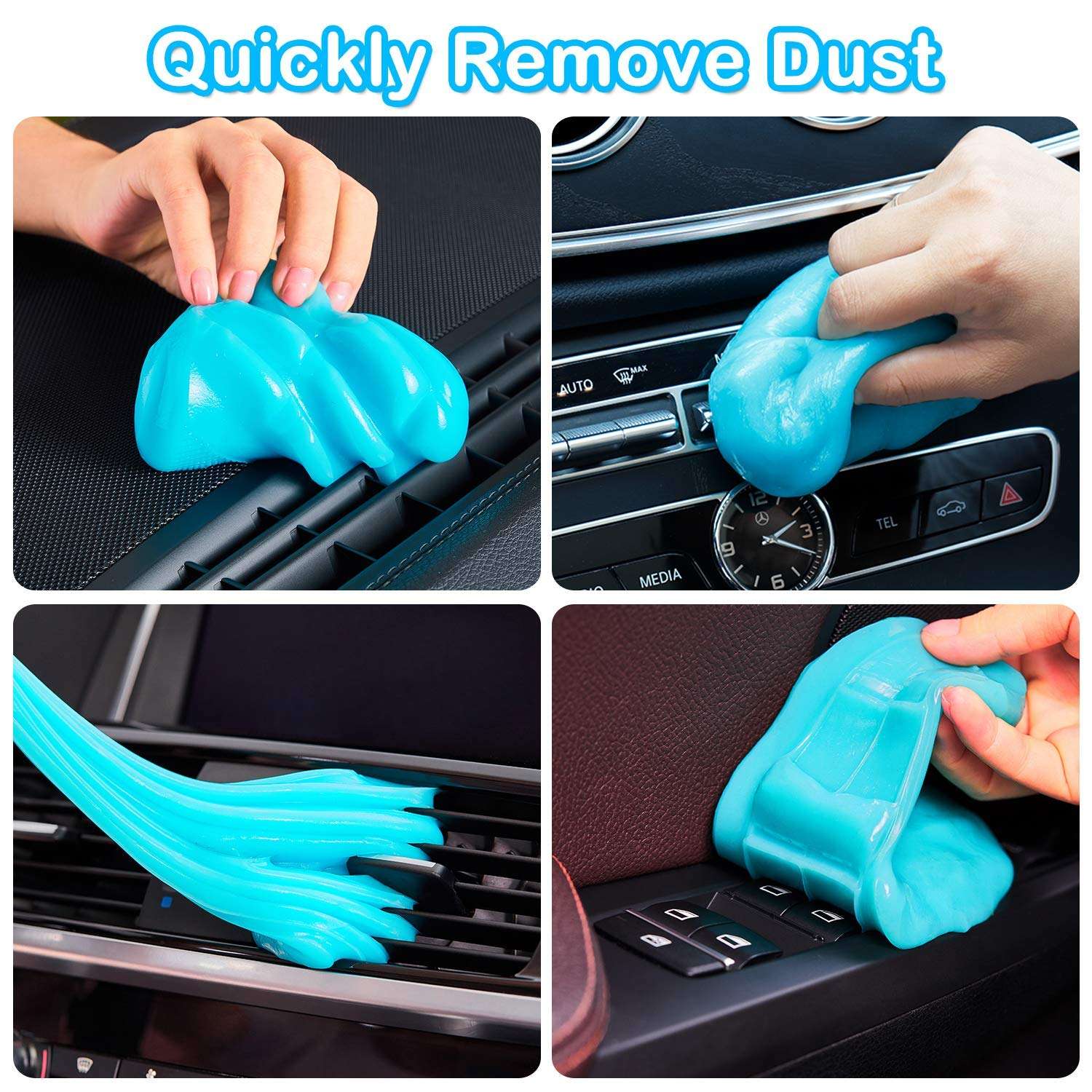 PULIDIKI Car Cleaning Gel Car Clean Putty, Universal Car Interior Cleaner Slime, Perfect Cleaning Kit Supplies, Auto Detailing Tools Accessories, Dust Remover Gifts for Men Women - Image 3