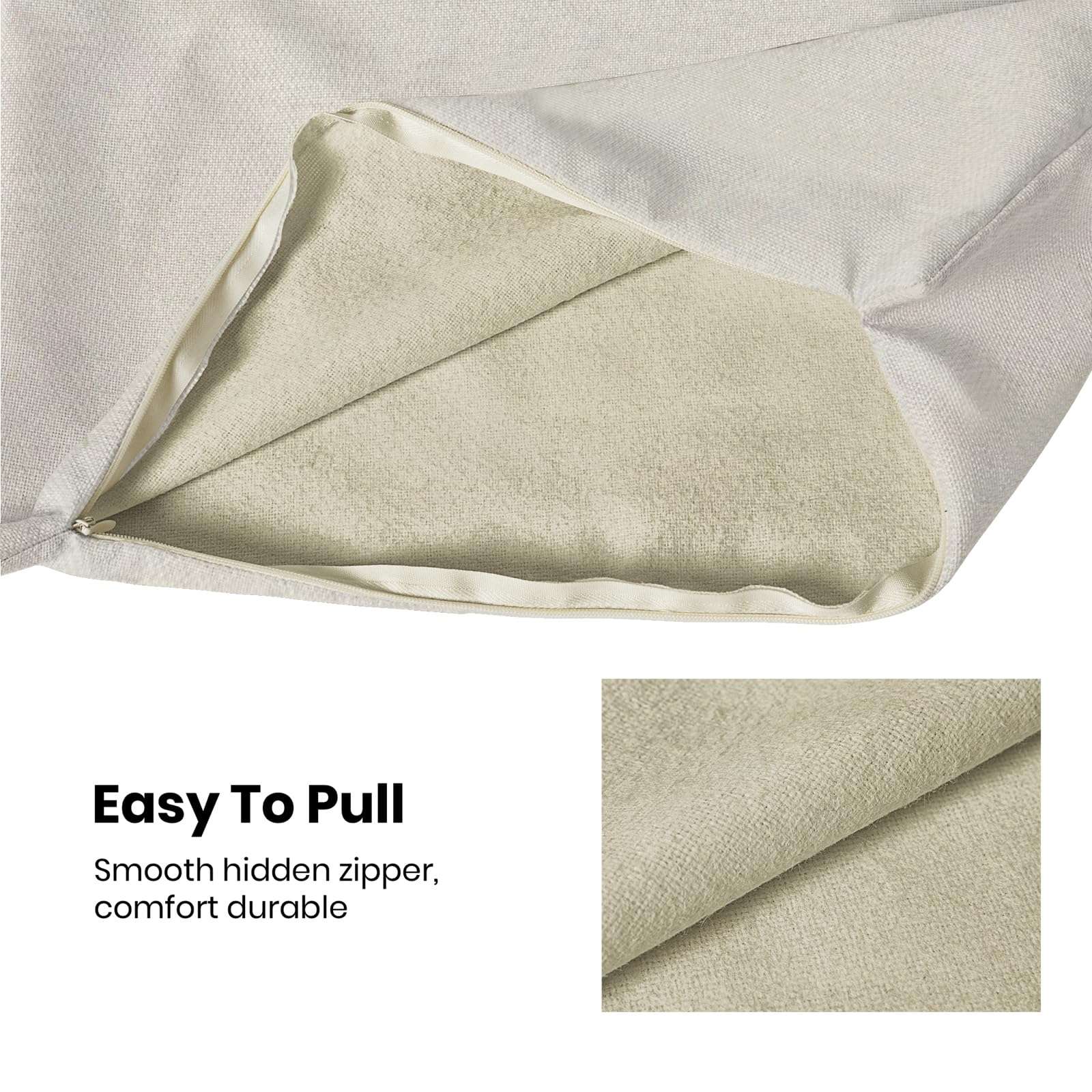 BETGINY Boho Pillow Covers 20x20, Sage Green Cream Ethnic Design Outdoor Decorative Throw Pillows for Couch, Carpet Pattern Decor Cushion Cover 2 Pcs Farmhouse Linen Pillowcase for Bed Car Safa - Image 7