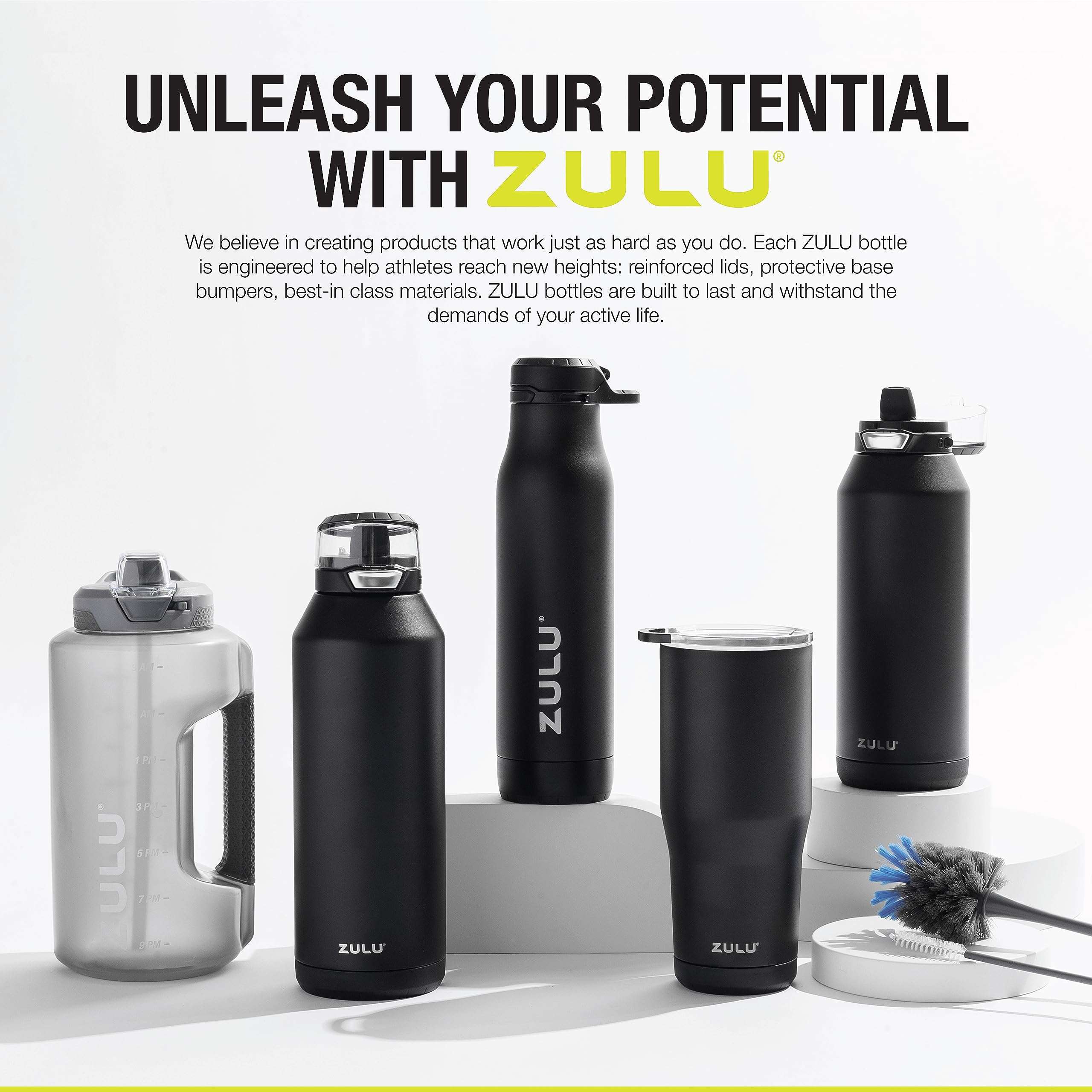 Zulu Goals Gallon 128oz Large Water Bottle Jug with Time Marker & Handle for All Day Hydration | Silicone Soft Straw with Locking Leak-Proof Lid | For Gym, Camping, Workout, and Outdoors | Aquaviva - Image 8