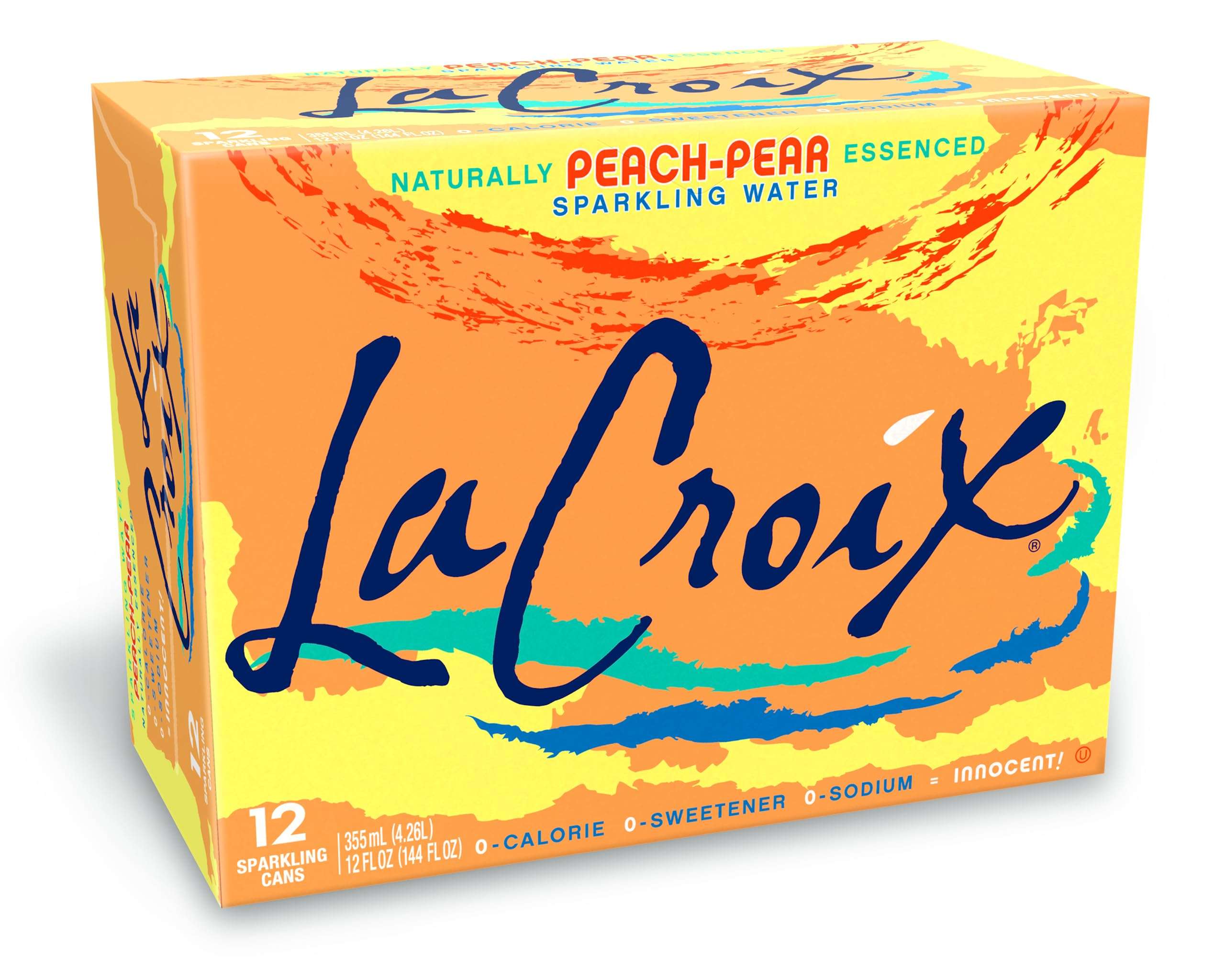 LaCroix Sparkling Water, Peach-Pear, 12 Fl Oz (pack of 12) - Image 1
