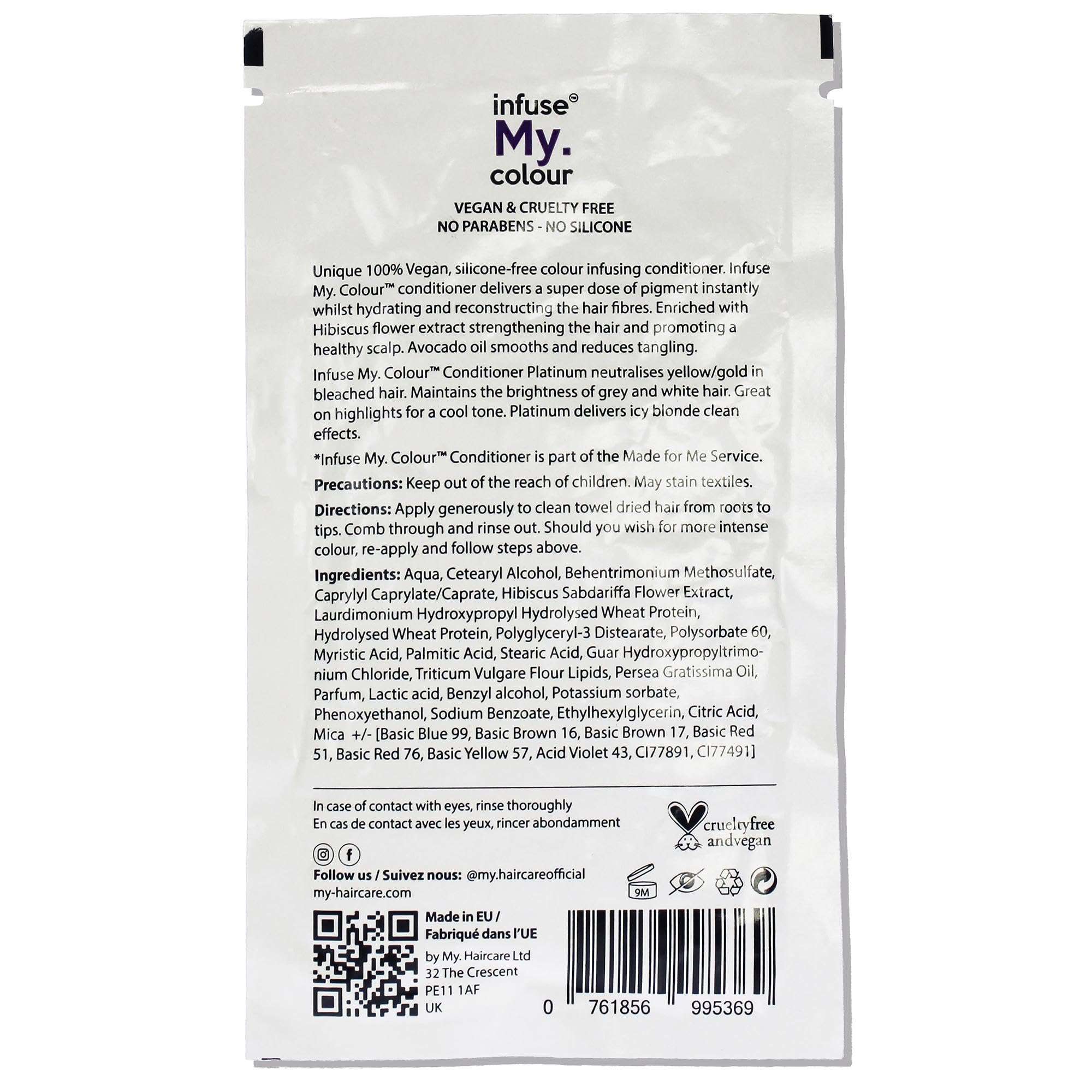 infuse my. colour Platinum Conditioner Unisex 15 ml - Image 2
