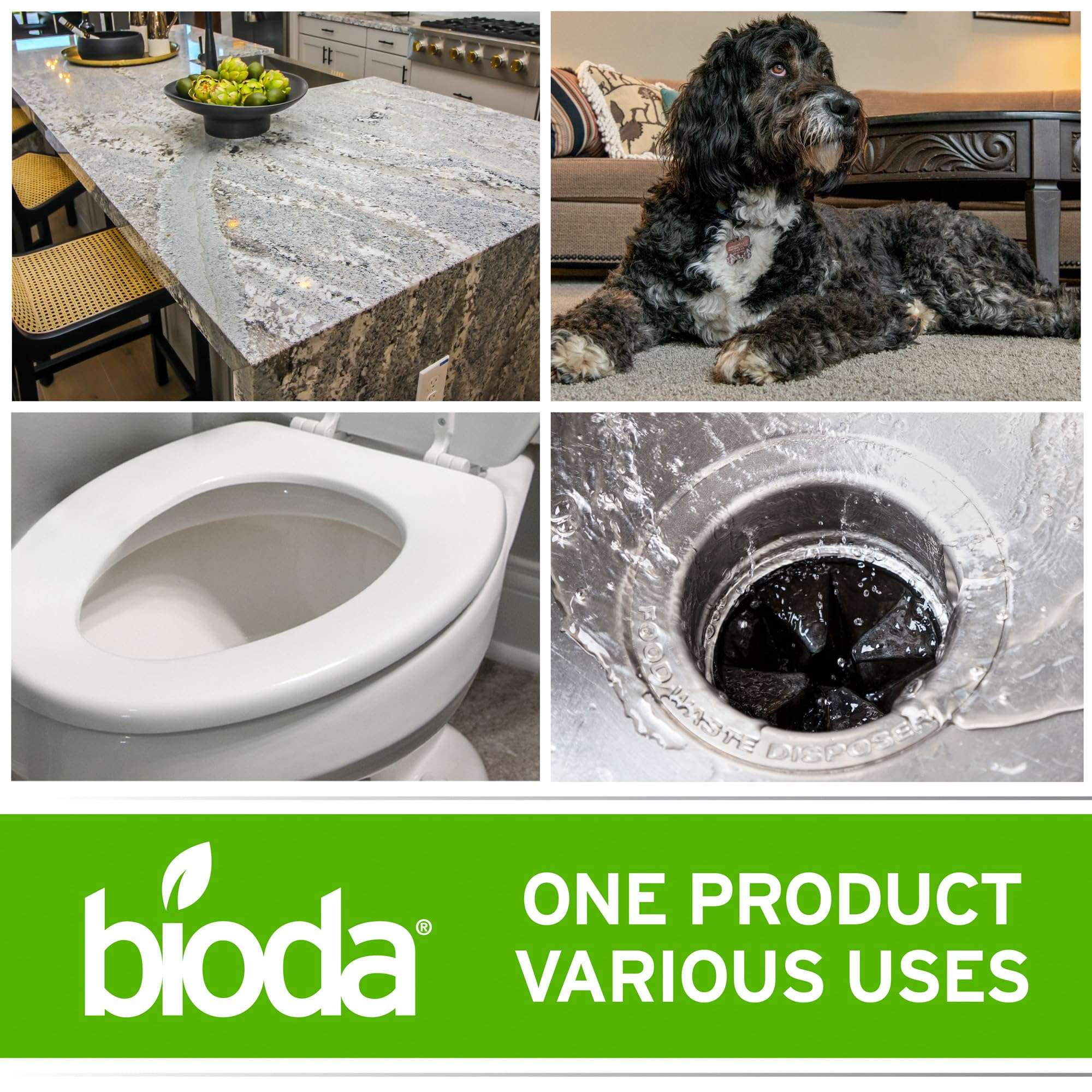 Bioda Multi-Purpose Probiotic Enzyme Cleaner and Deodorizer | Professional Strength | Trash Can Deodorizer, Pet Stains and Odors, Drains, Floors, Bathrooms, Toilets | Made in USA | 1 Gallon - Image 6