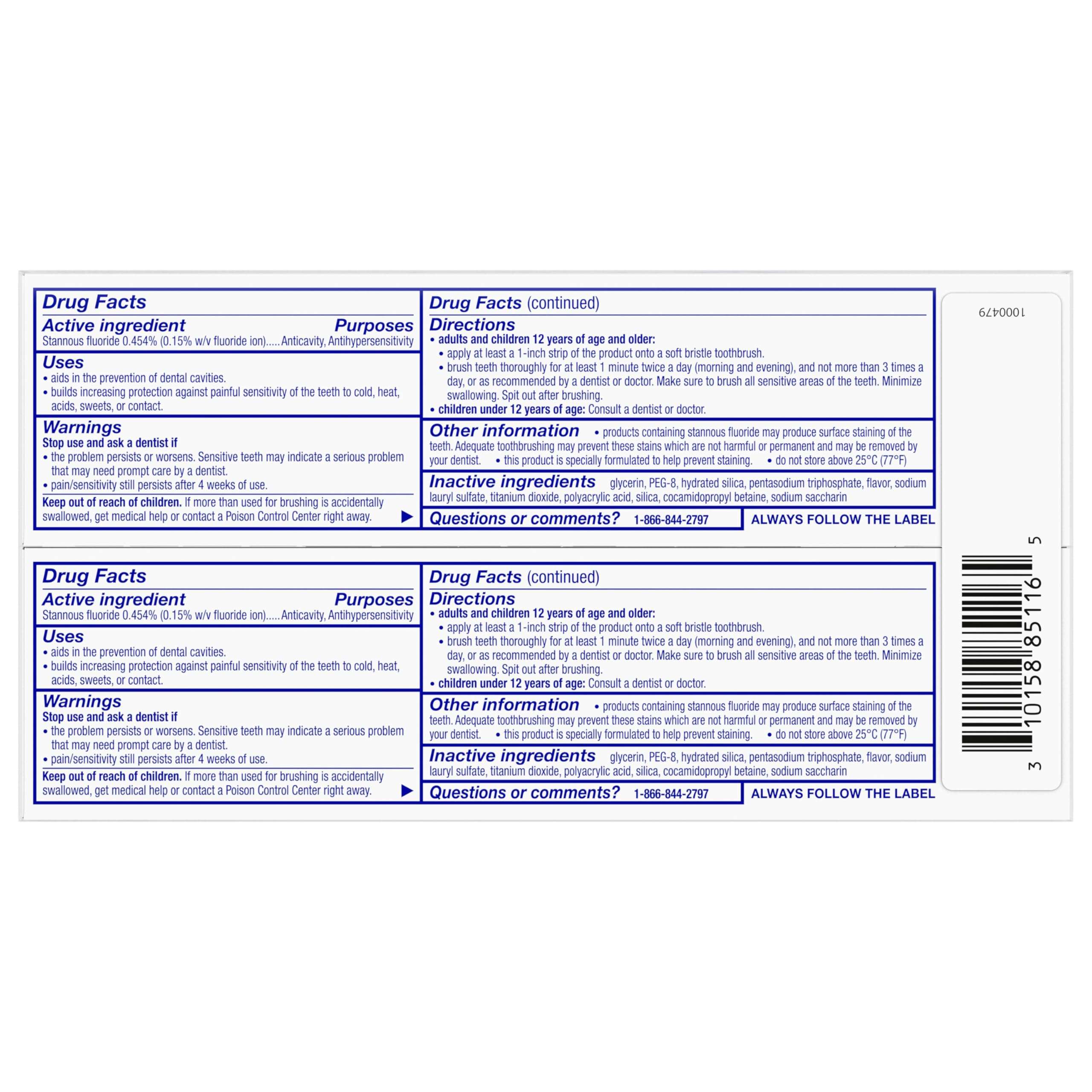 Sensodyne Repair and Protect Whitening Toothpaste, Toothpaste for Sensitive Teeth and Cavity Prevention, 3.4 oz (Pack of 2) - Image 8
