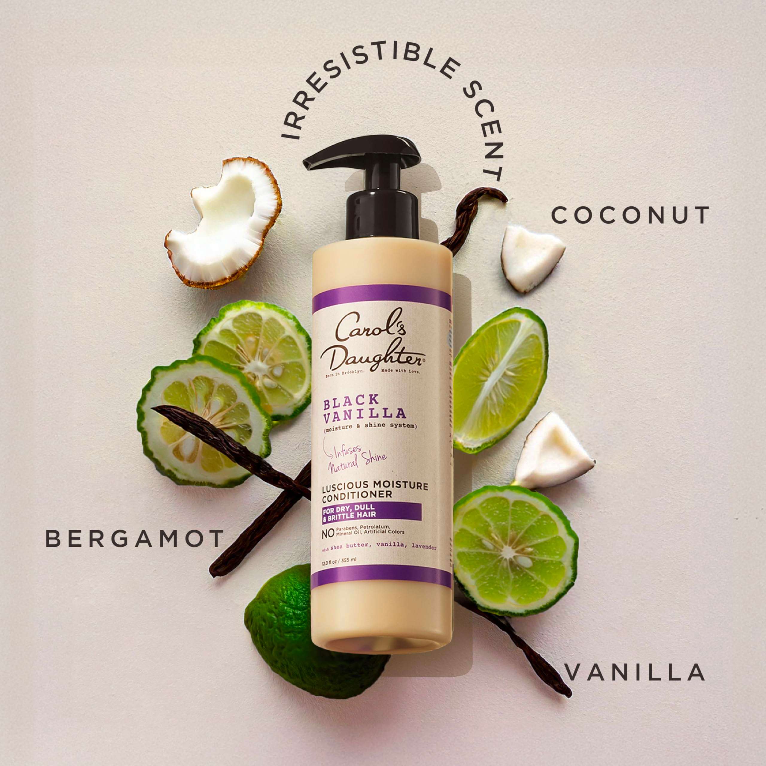 Carol's Daughter Black Vanilla Moisture Sulfate Free Conditioner for Curly, Wavy or Natural Hair, Moisturizing Hair Care for Dry, Damaged Hair, 12 Fl Oz - Image 6