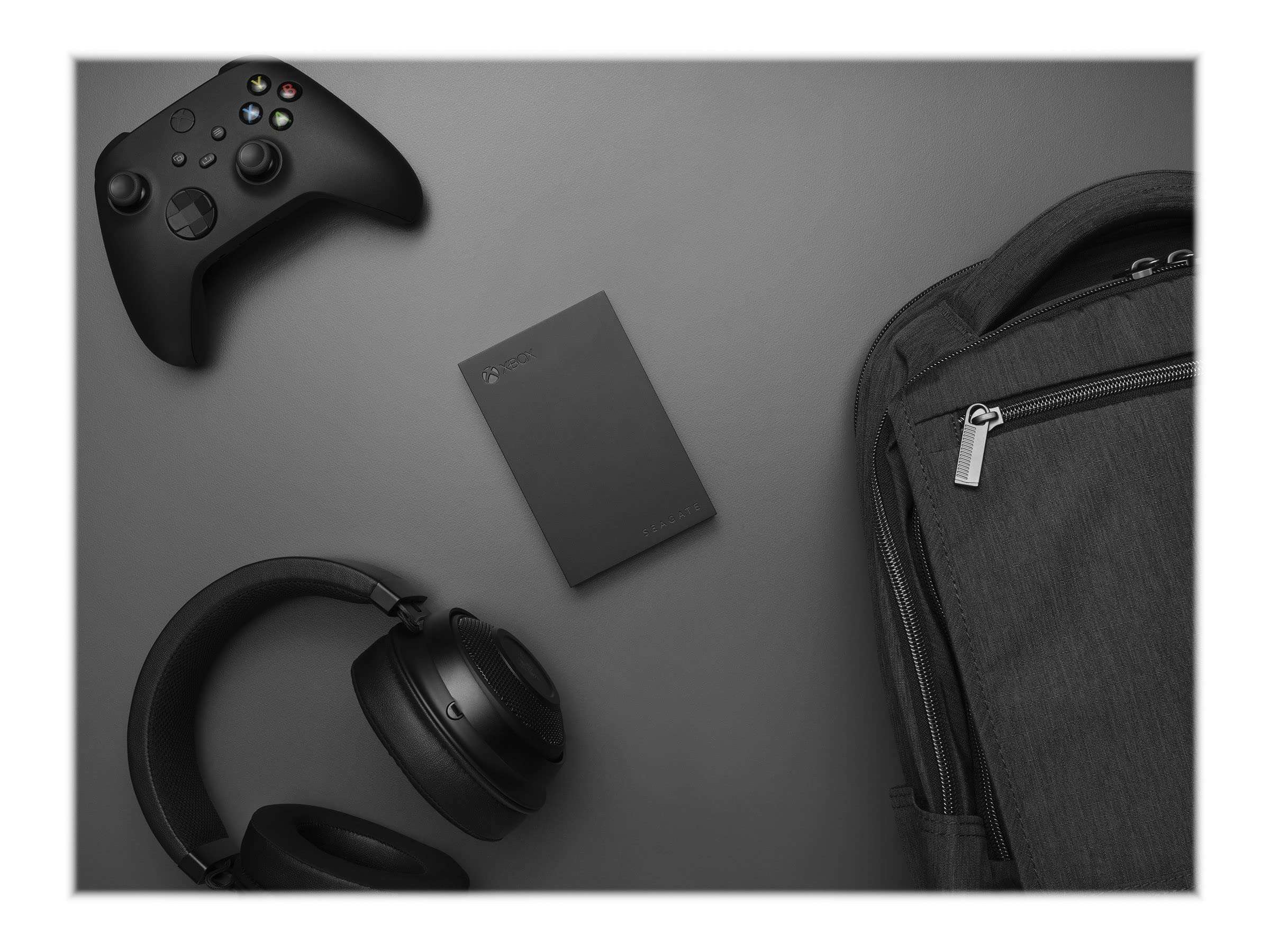 Seagate Game Drive for Xbox 2TB External Hard Drive Portable HDD - USB 3.2 Gen 1, Black with built-in green LED bar , Xbox Certified, 3 year Rescue Services (STKX2000400) - Image 2