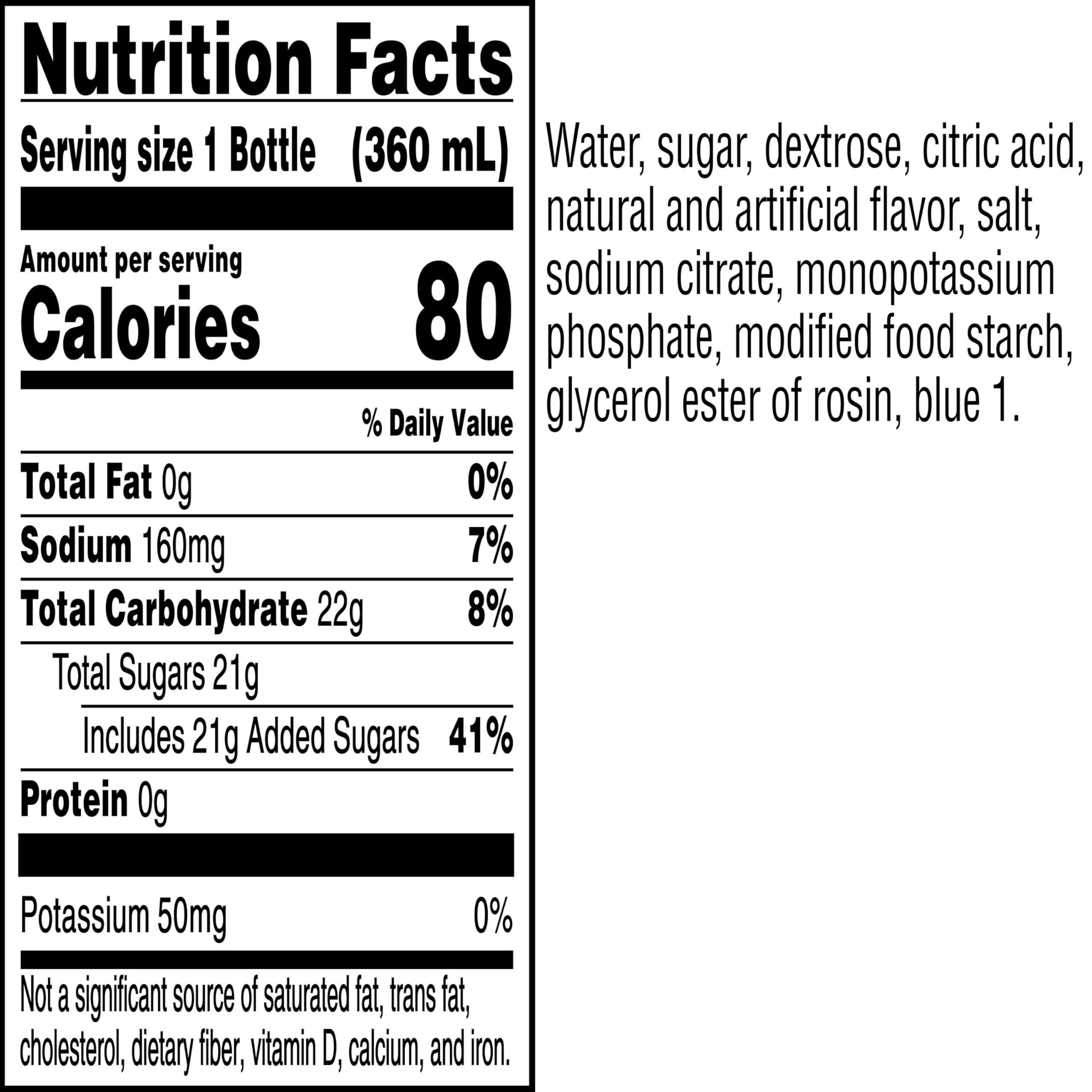 Gatorade Frost Thirst Quencher, Glacier Freeze, 12 Fl Oz Bottles, 24 Pack - Image 9