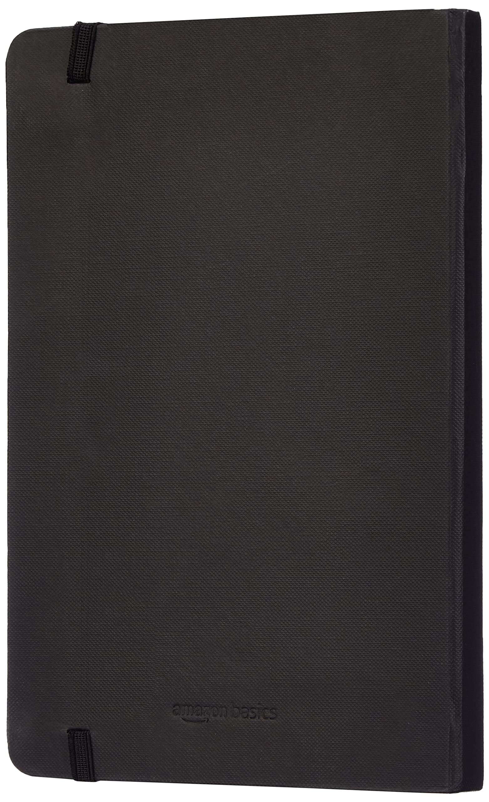 Amazon Basics Classic Lined Notebook, 240 Pages Hardcover, 5 x 8.25-Inch, Black - Image 8
