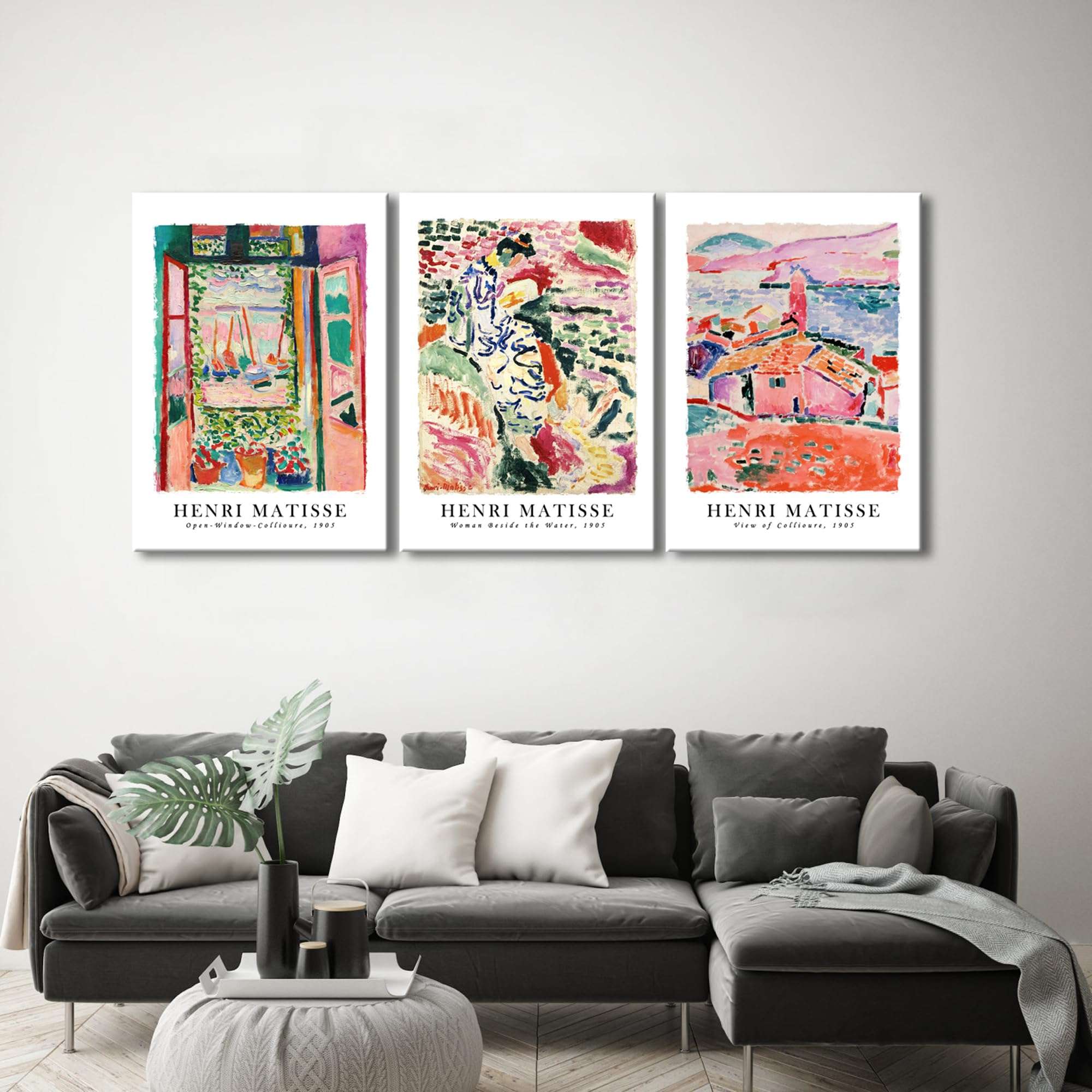 Wieco Art 3 Piece Henri Mattise Canvas Wall Art Abstract Colorful Matisse Posters Canvas Prints for Wall and Home Office Decorations - Image 5