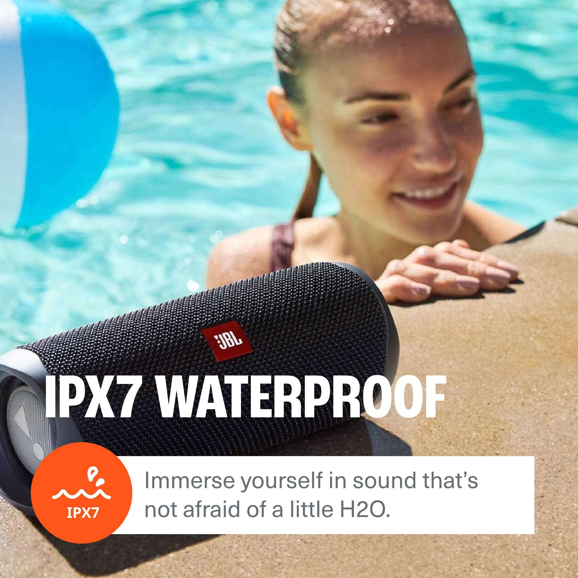 JBL FLIP 5, Waterproof Portable Bluetooth Speaker, Red - Image 6