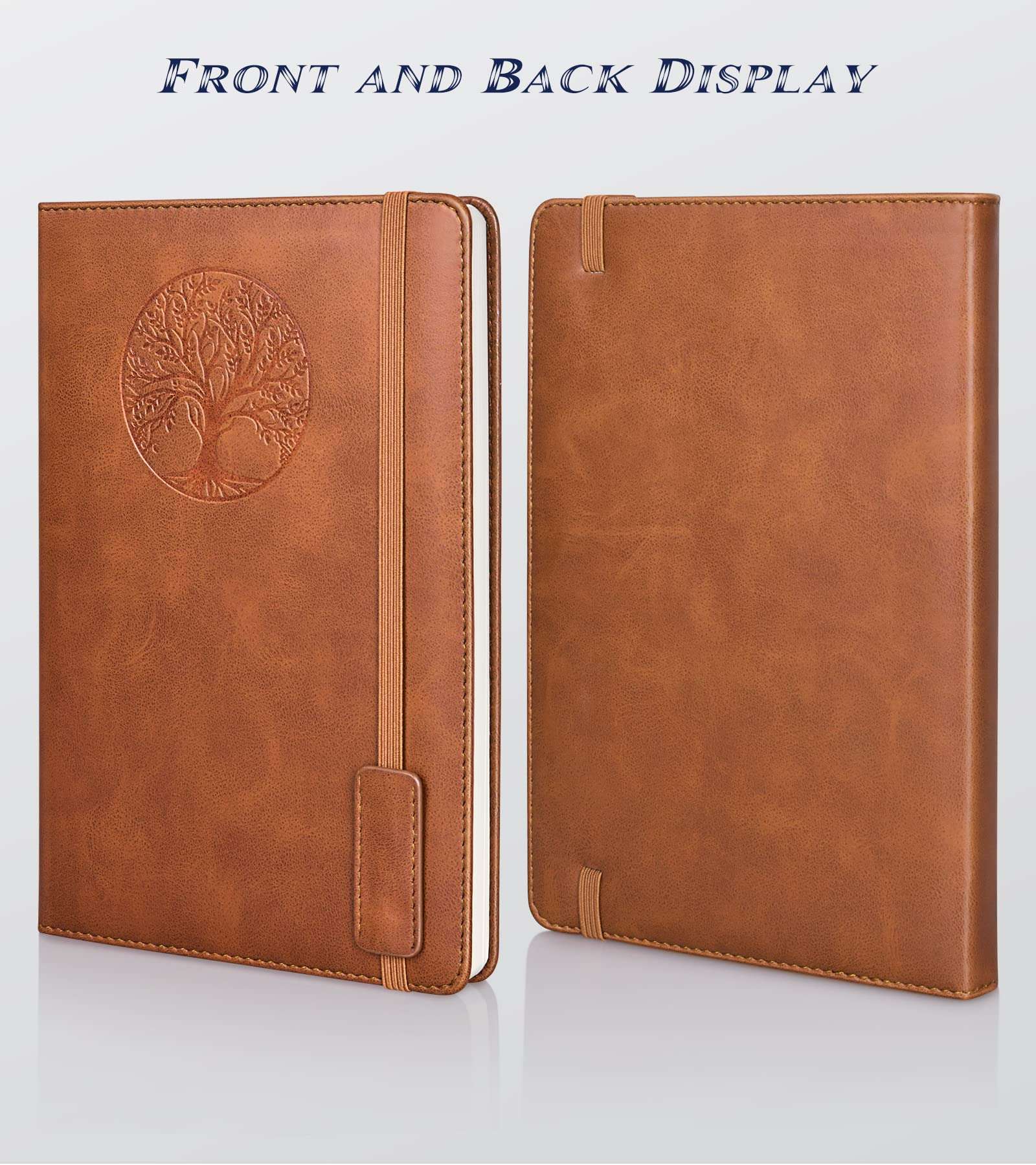 Biuwory Lined Journal Notebook for Women Men,256 Pages A5 Hardcover Leather Journals for Writing,Travel,Business,Work & School,College Ruled Notebooks for Note Taking,Diary Notepad 5.7"×8.3"(Brown) - Image 6