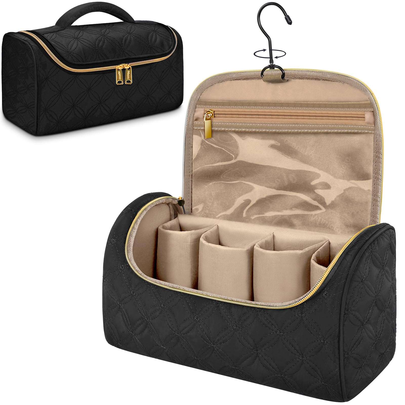 Mancro Travel Storage Case Organizer Compatible with Dyson Airwrap, Hair Dryer, 4 Curling Barrels, 2 Smoothing Brushes, Volumizing Brush, Lightweight Travel Carrying Case for Hair Curler Accessories - Image 1