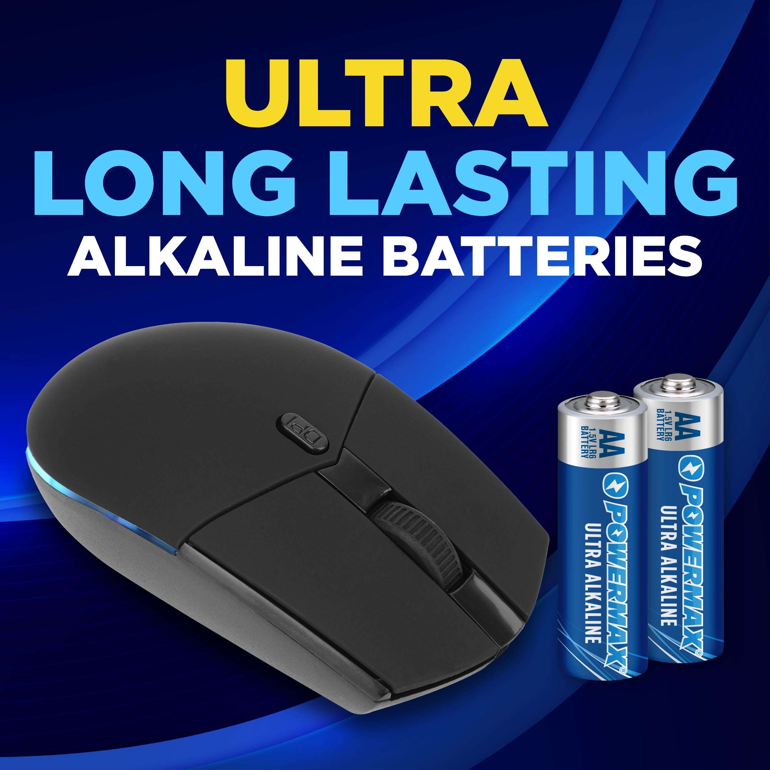 Powermax 24-Count Double AA Batteries, Ultra Long Lasting Alkaline Battery for Home and Office, 10-Year Shelf Life, Reclosable Packaging - Image 3