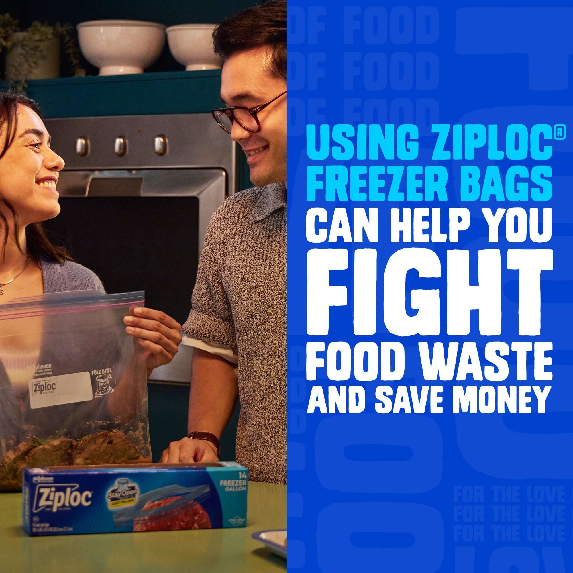Ziploc Gallon Food Storage Freezer Bags, Stay Open Design, Easy to Fill, 30 count, 4 Pack, 120 Total (Packaging May Vary) - Image 6