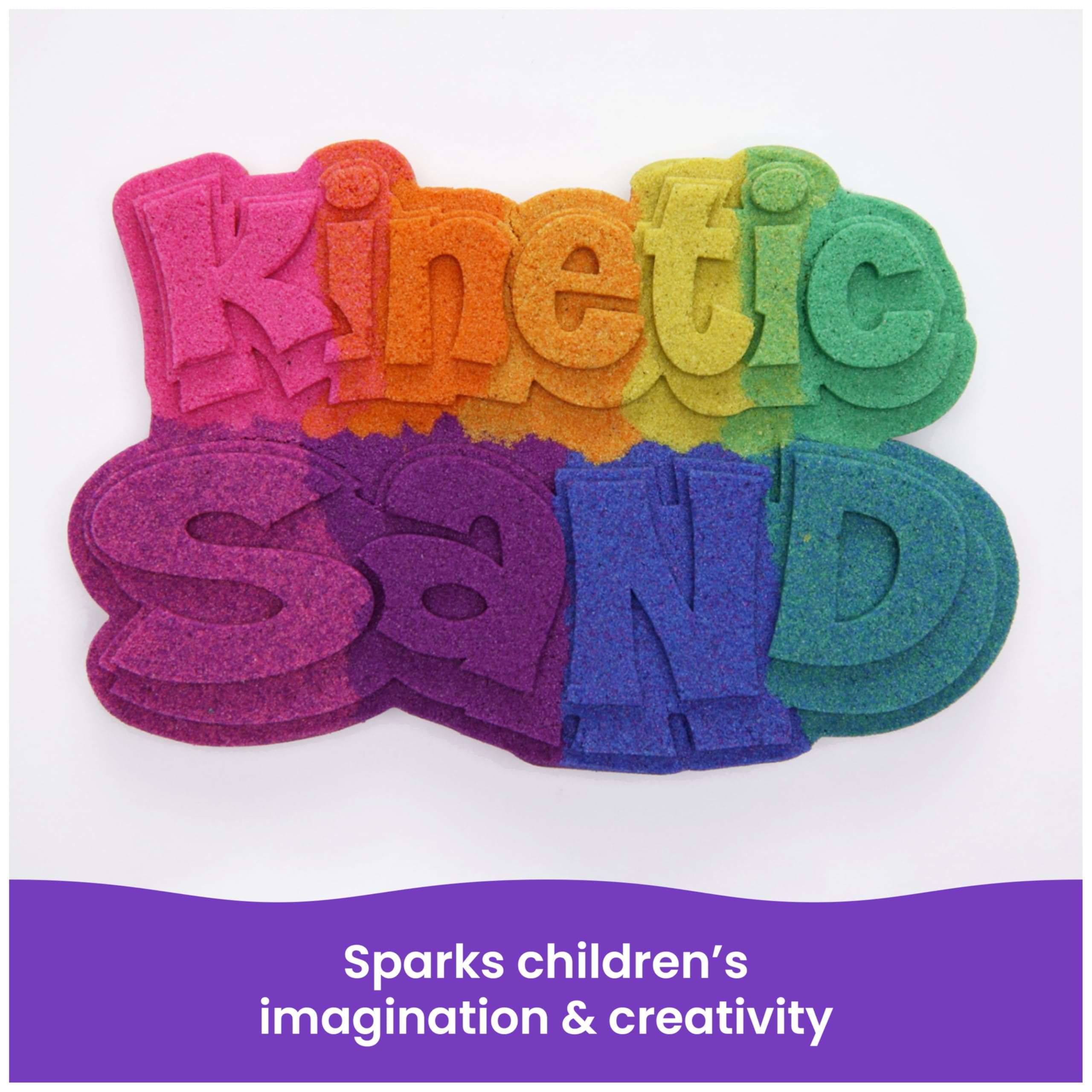 Kinetic Sand, 2.5lbs Green Play Sand, Moldable Sensory Toys for Kids, Resealable Bag (Packaging May Vary), for Ages 3 and up - Image 5