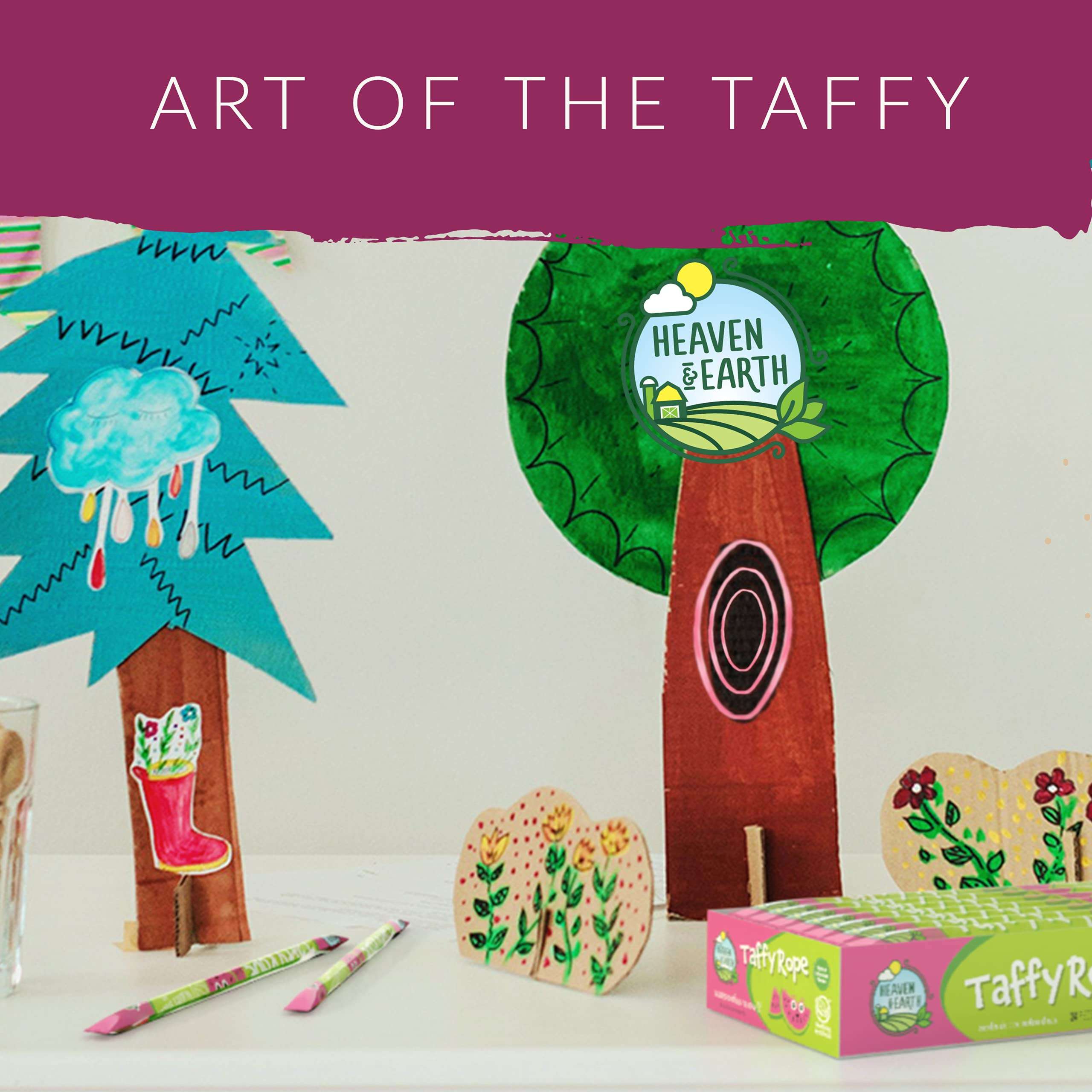 Heaven & Earth Watermelon Wow Taffy Rope 19.5oz (24 Pack) | Made with Natural Colors & Flavors, No High Fructose Corn Syrup, Gluten Free, Nothing Artificial, Kosher, Wonderfully Delicious! - Image 7