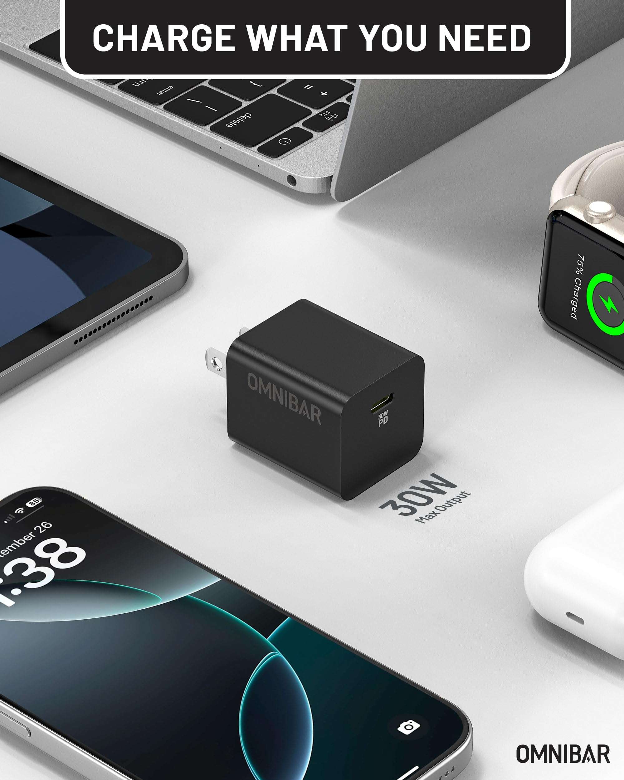 30W USB C Charger,GaN Fast Wall Charger Block,PD3.0 PPS USB-C Power Adapter for Google Pixel 9/9 Pro/9 Pro XL/8/8a/8 Pro/iPhone 16/15/14/13 and More Series, Galaxy, iPad, Compatible with MagSafe - Image 3