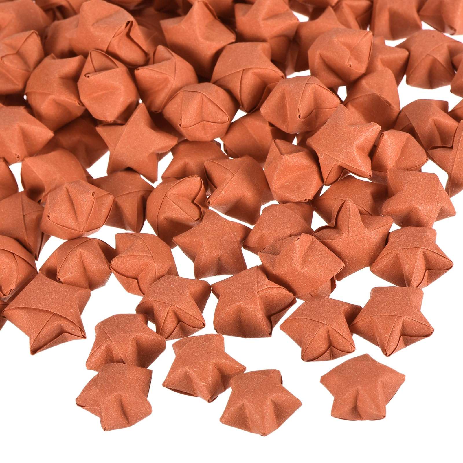 MECCANIXITY 272pcs Pre-made Origami Lucky Stars Paper Wishing Star Orange Red for Best Wish Christmas Party Wedding Valentine's Day Girl Friends Gift - Image 1