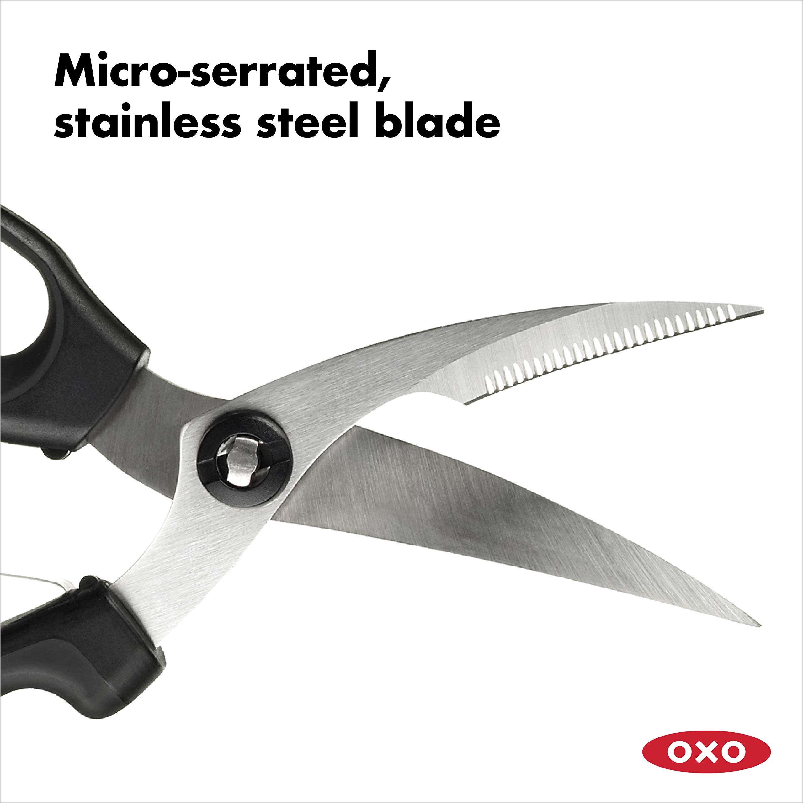OXO Good Grips Spring-Loaded Poultry Shears, Black - Image 3