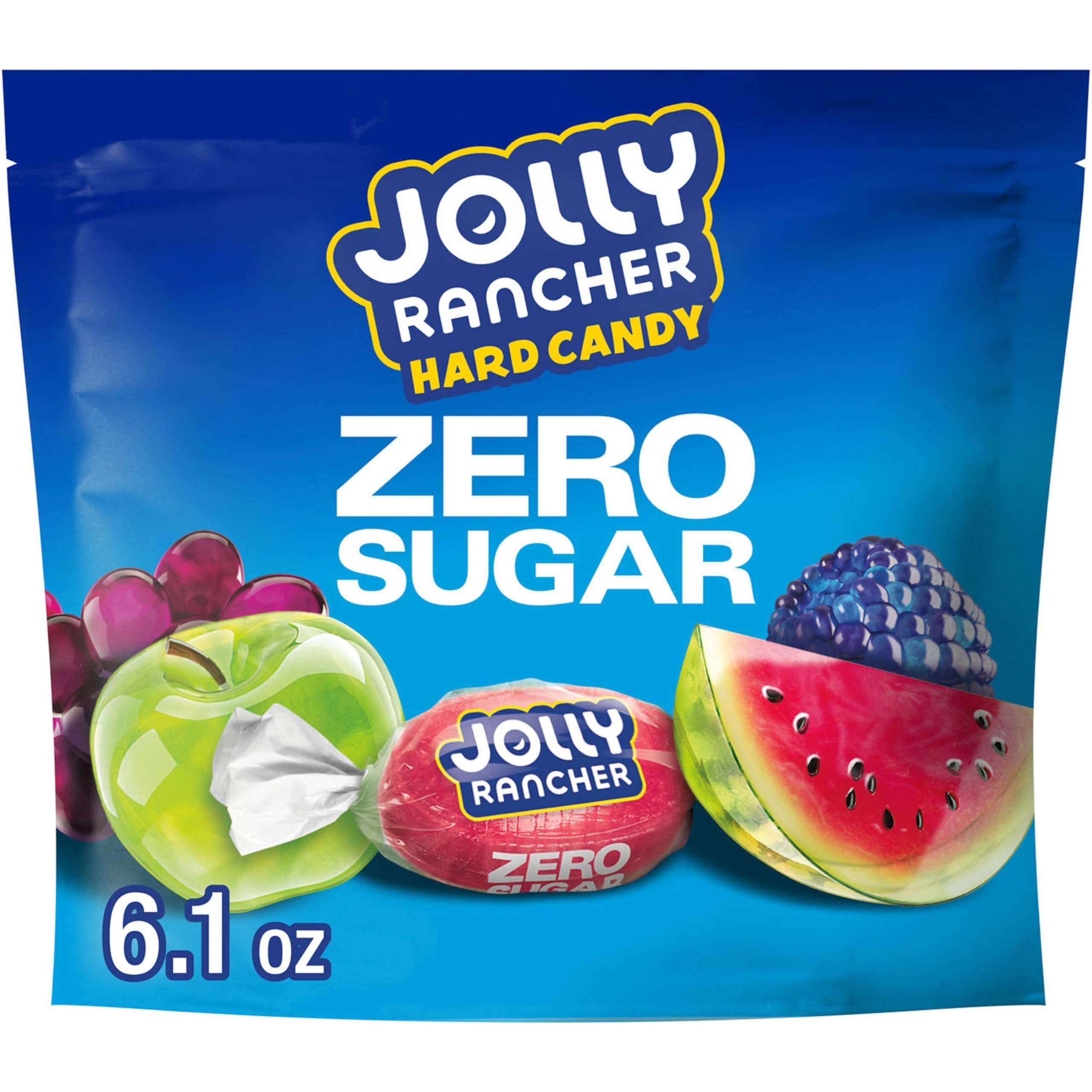 JOLLY RANCHER Zero Sugar Assorted Fruit Flavored Hard Candy Bag, 6.1 oz - Image 1
