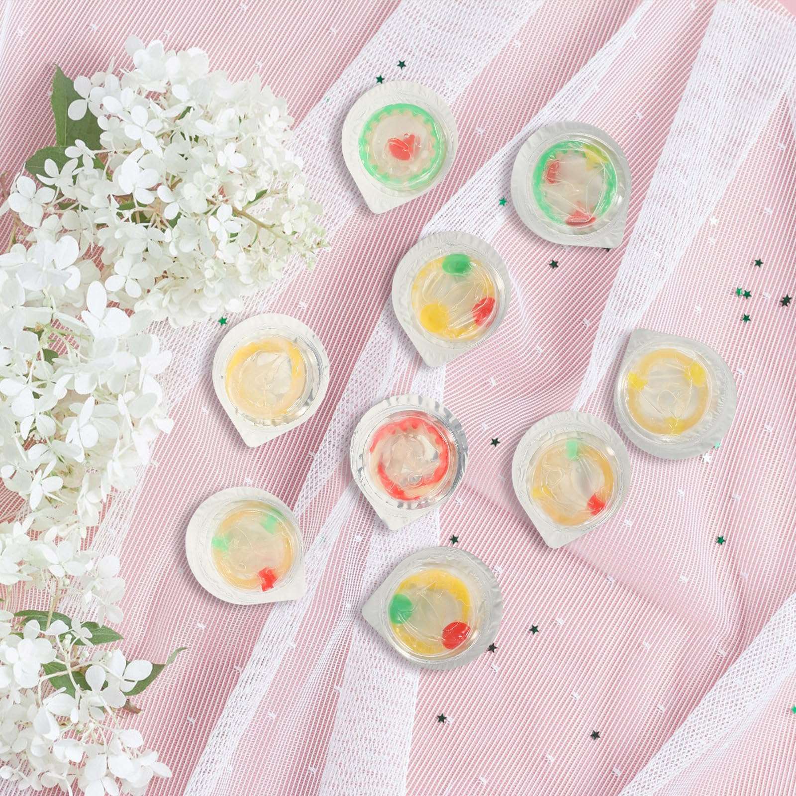 GALPADA Gifts 9pcs Colorful Flower Condoms Safe Sleeve Adult Life Supplies Ultra- Thin Health Products (Small Flower) - Image 8