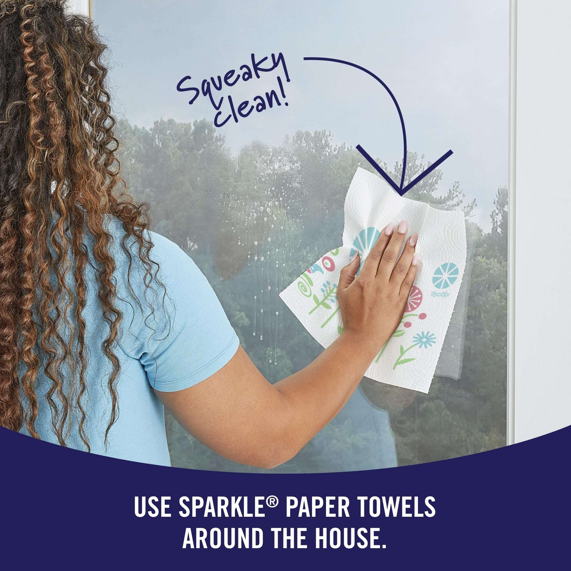 Sparkle Pick-A-Size Paper Towels, Spirited Prints, 6 Double Rolls = 12 Regular Rolls, Everyday Value Paper Towel With Full And Half Sheets - Image 14