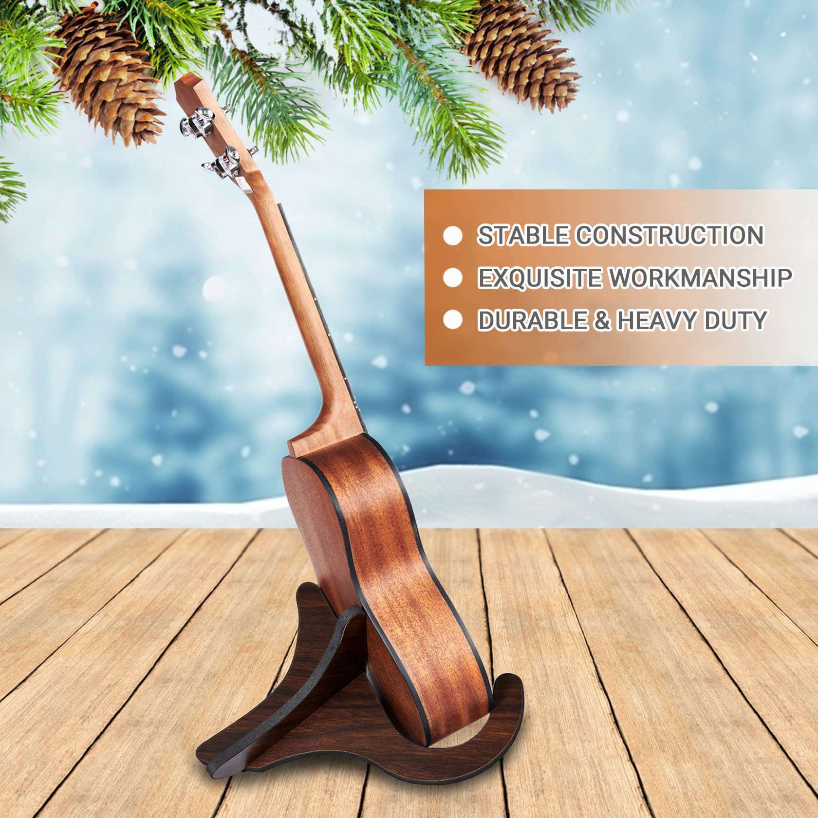 Ukulele Stand, Instrument Stand, Portable Mandolin Stand Ukelele Accessory - Image 2