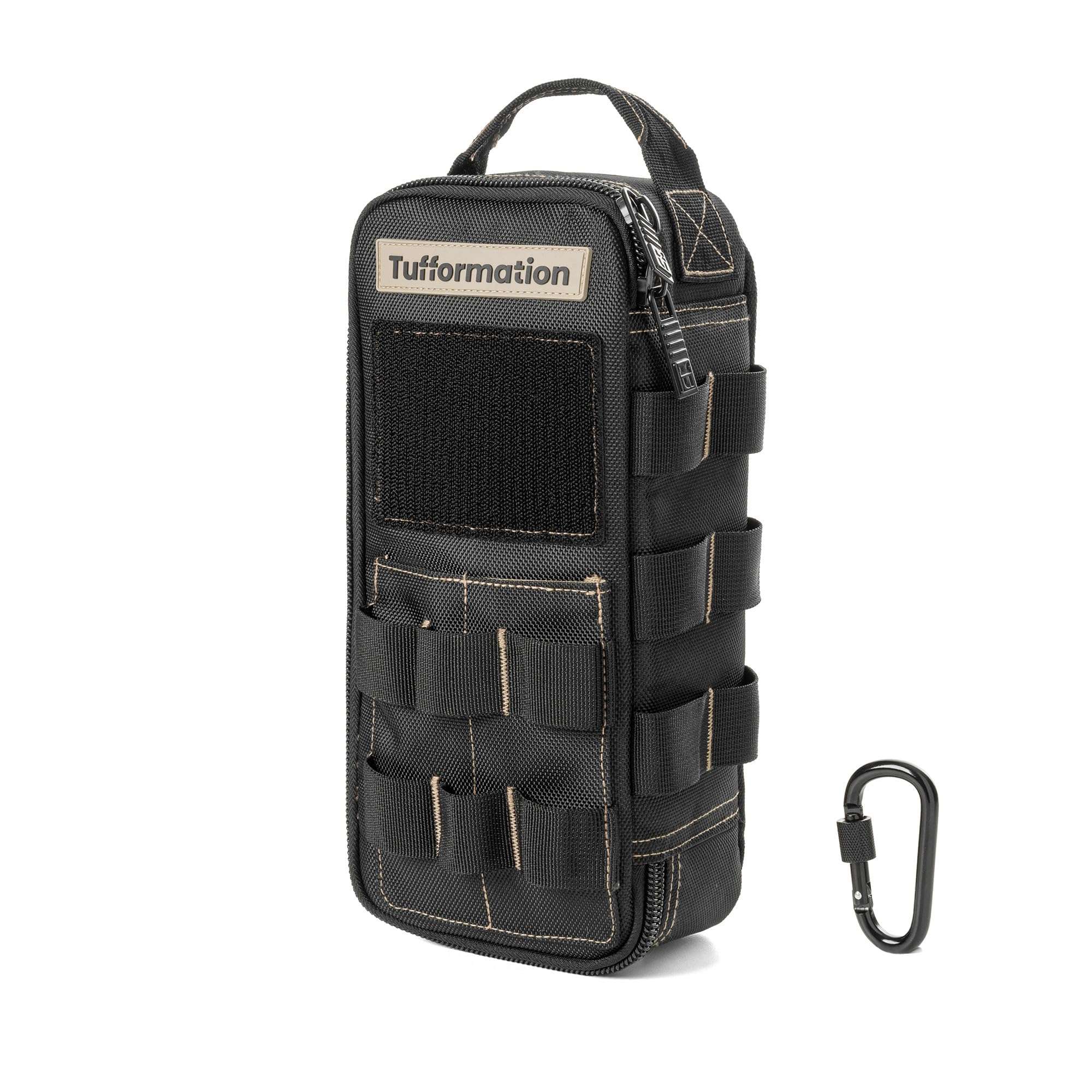 Tufformation Heavy Duty Small Tool Bag Pouch Portable Utility Organizer Case with Zipper Handle. Perfect for EDC, Motorcycle, Road Bike, Electricians & More - Image 1
