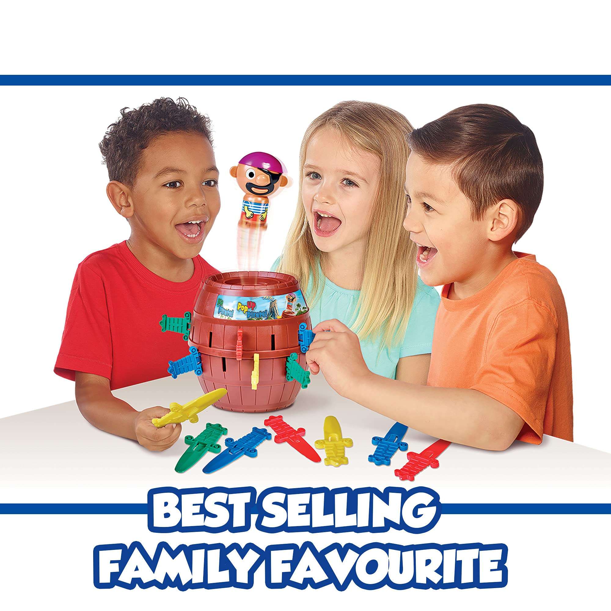TOMY Pop Up Pirate Board Game - Interactive Kids and Toddler Activities for Family Game Night - Girls and Boys Toys - 2-4 Players - Ages 4 Years and Up - Image 3