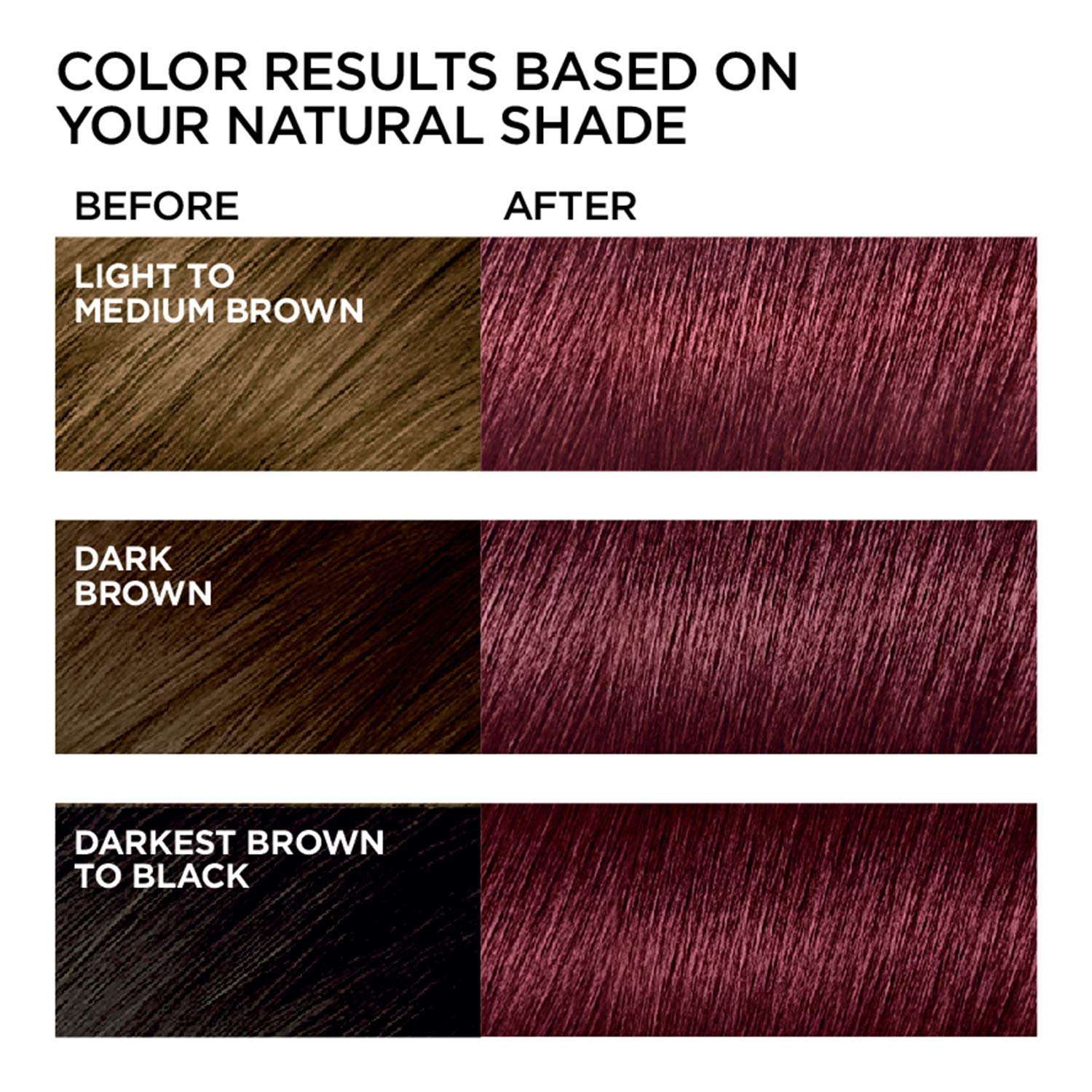 L’Oréal Paris Feria Multi-Faceted Shimmering Permanent Hair Color, 41 Crushed Garnet, Pack of 2 Hair Dye - Image 4