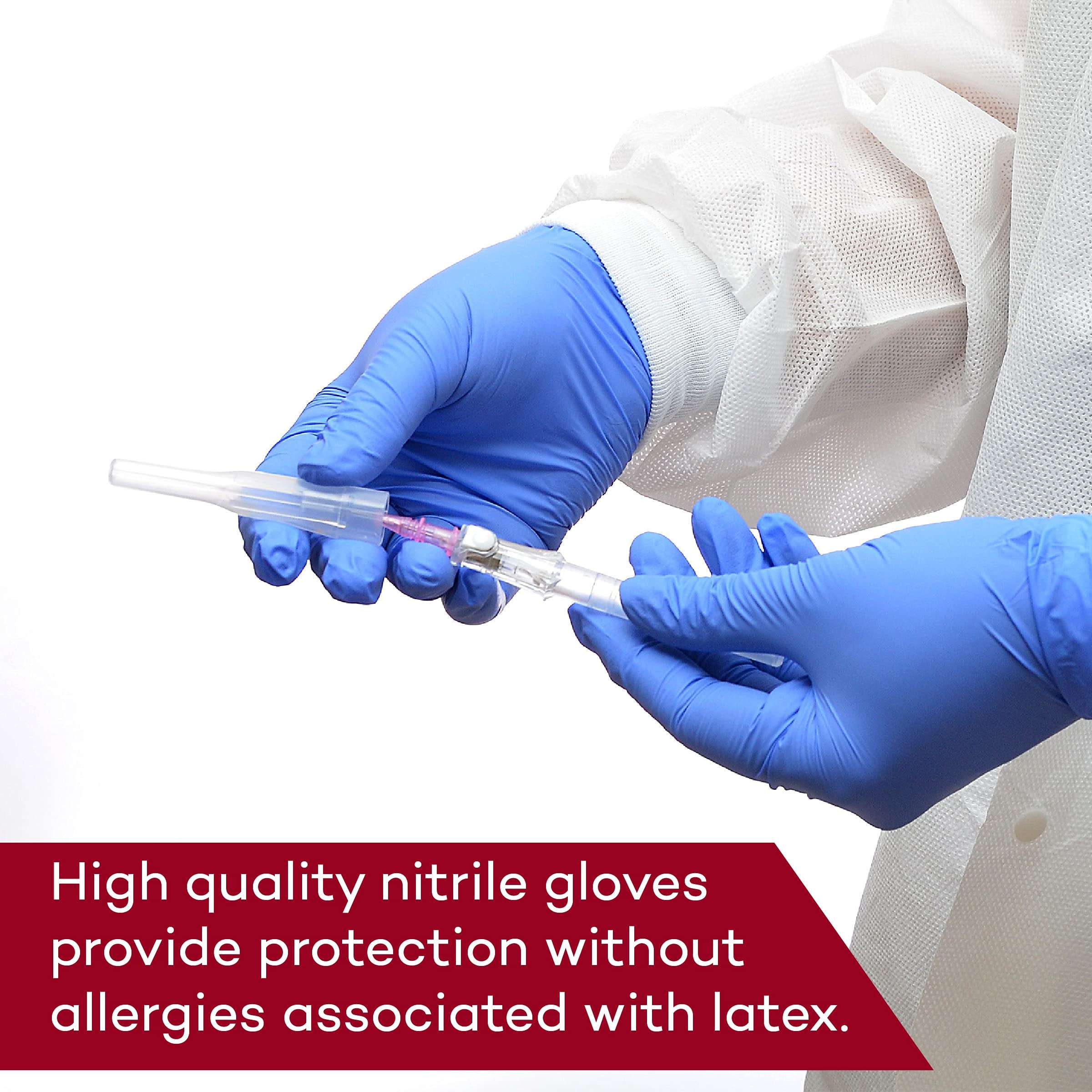 Dealmed Nitrile Medical Grade Exam Gloves, Disposable, Latex-Free, Medium (200 ct.) - Image 4