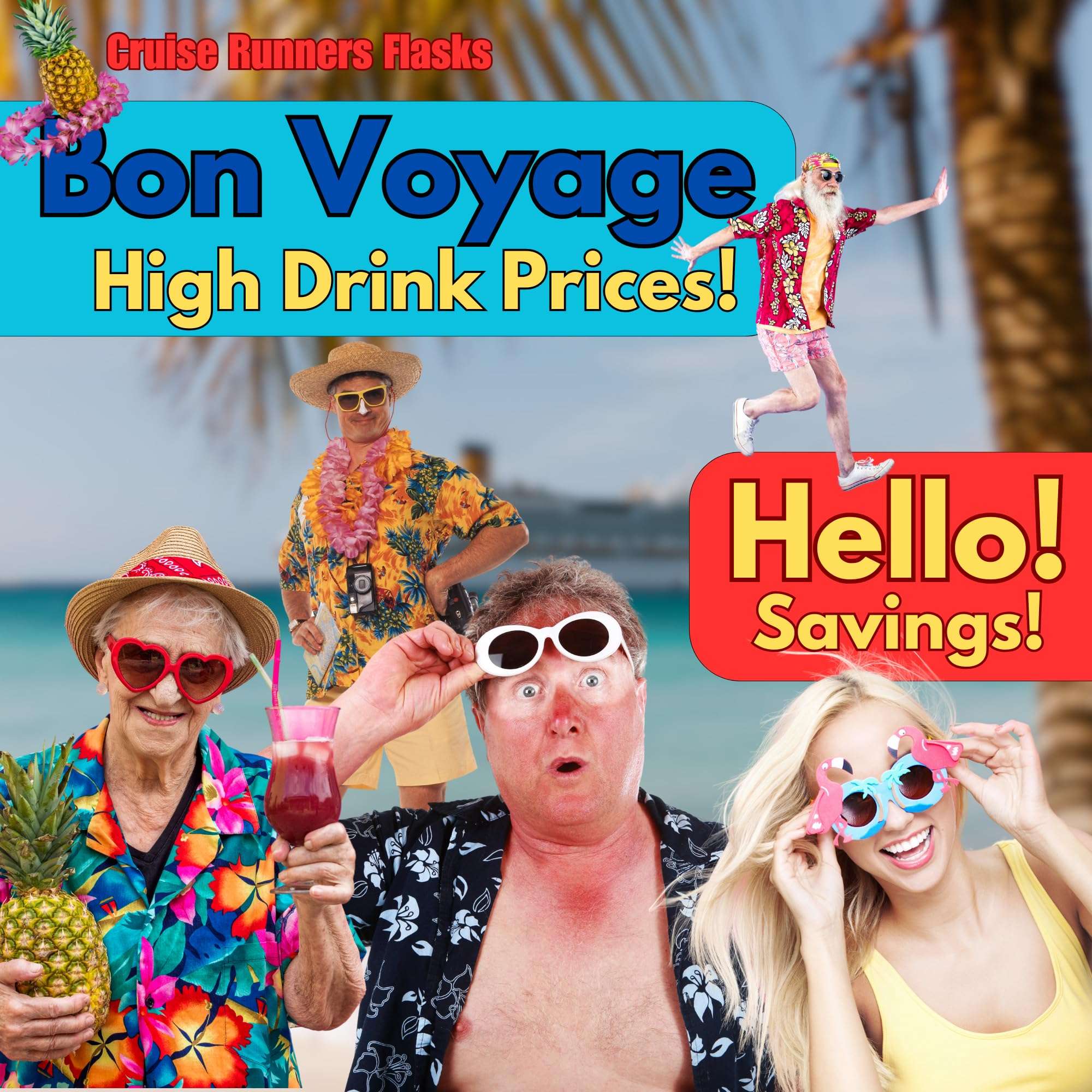 Fake Shampoo & Conditioner By CRUISE RUNNERS Hidden Liquor Alcohol Flasks For Booze Cruise Enjoy Rum Runners 4 Bottles - Image 9