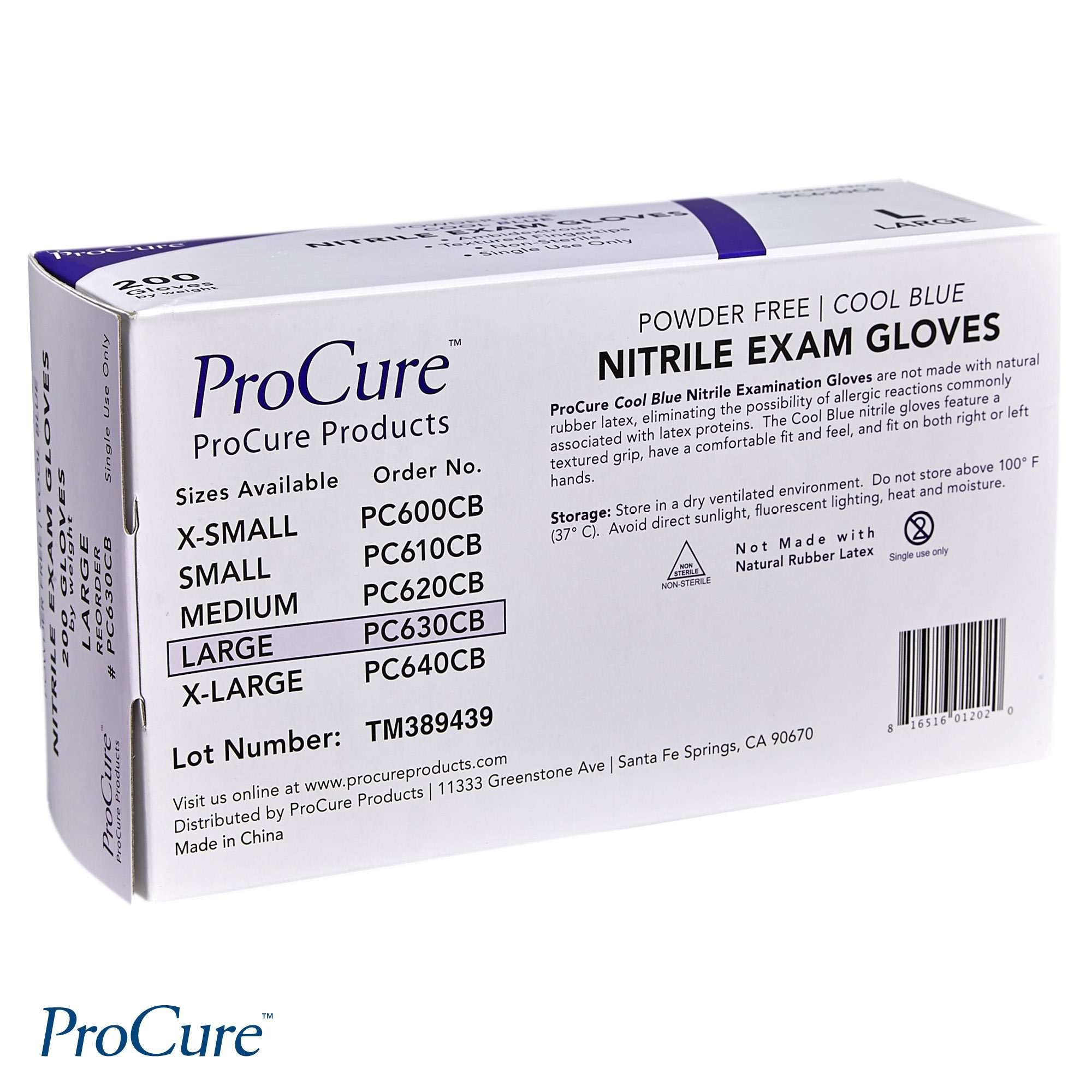 ProCure [200 Count] Disposable Nitrile Gloves - Latex Free, Powder Free Medical Exam Gloves - Image 7