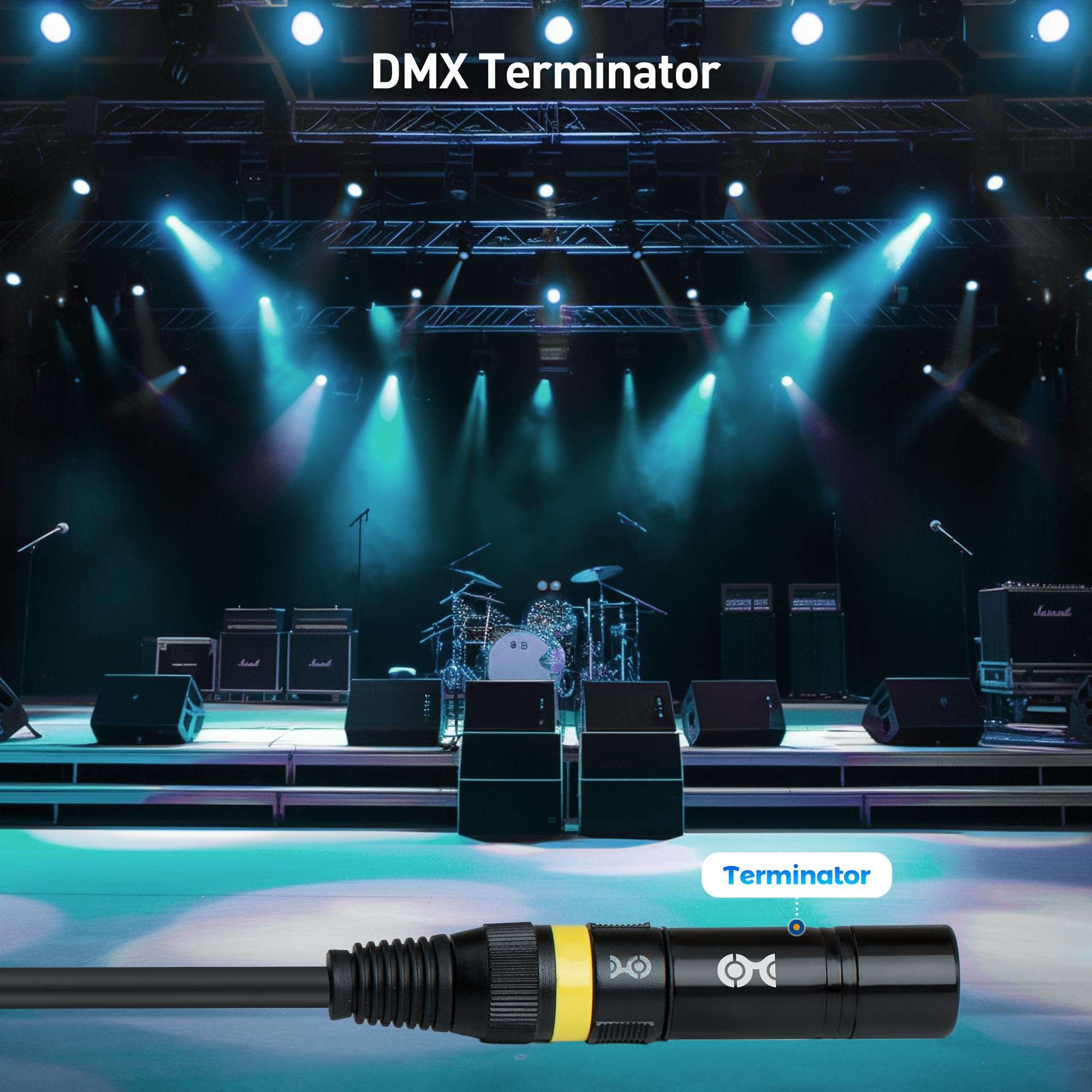 Cable Matters 2-Pack 120 Ohm 3-Pin XLR Terminator/DMX Terminator - Optimal Signal Integrity for Lighting and Audio Systems - Image 3