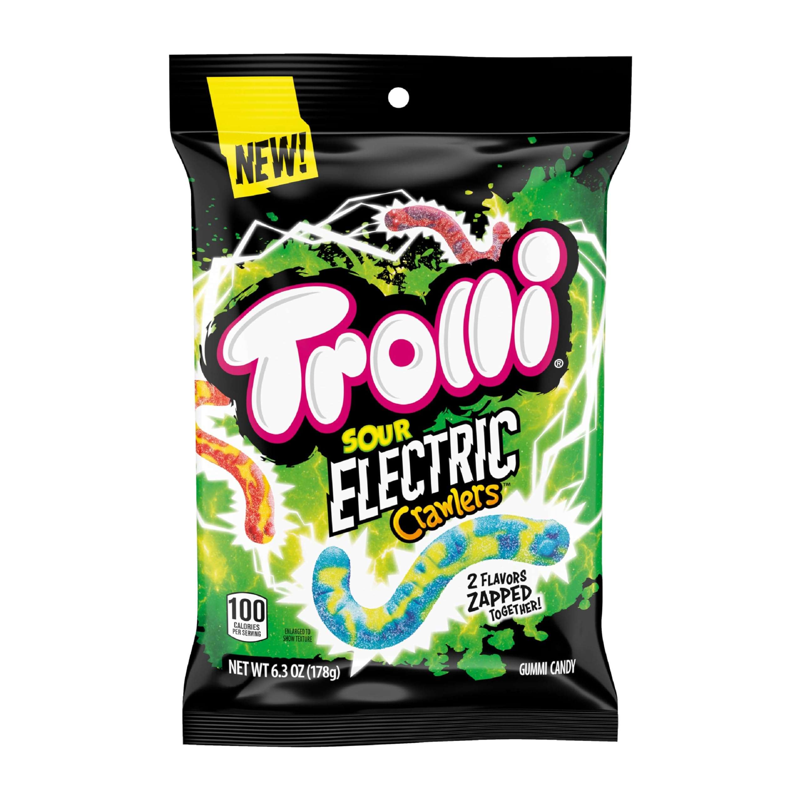Trolli Electric Crawlers Candy, 6.3 Ounce Bag - Image 1