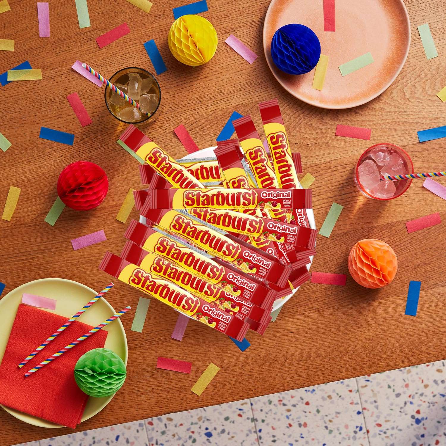 STARBURST Original Full Size Fruit Chews Candy Bulk, Chewy Candy for Parties, 2.07 oz (36 Single Packs) - Image 7