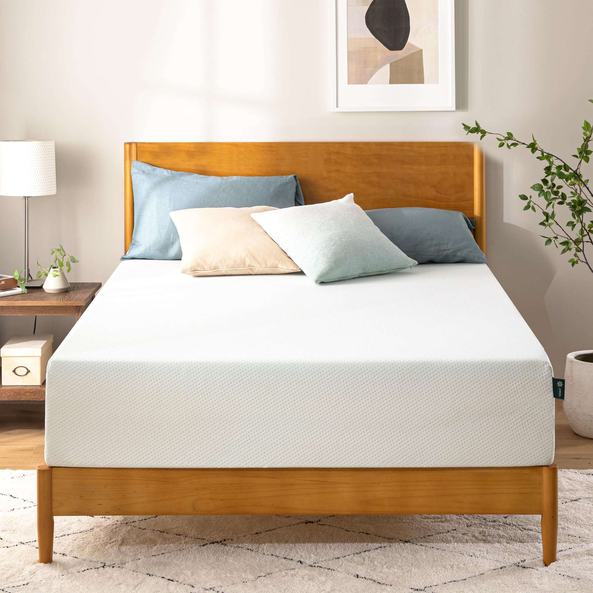 ZINUS 10 Inch Queen Green Tea Memory Foam Mattress [New Version], Fiberglass free, Medium Firm Feel, Zoned Pressure Relief, Certified Safe Foams & Fabric, Mattress in A Box - Image 12