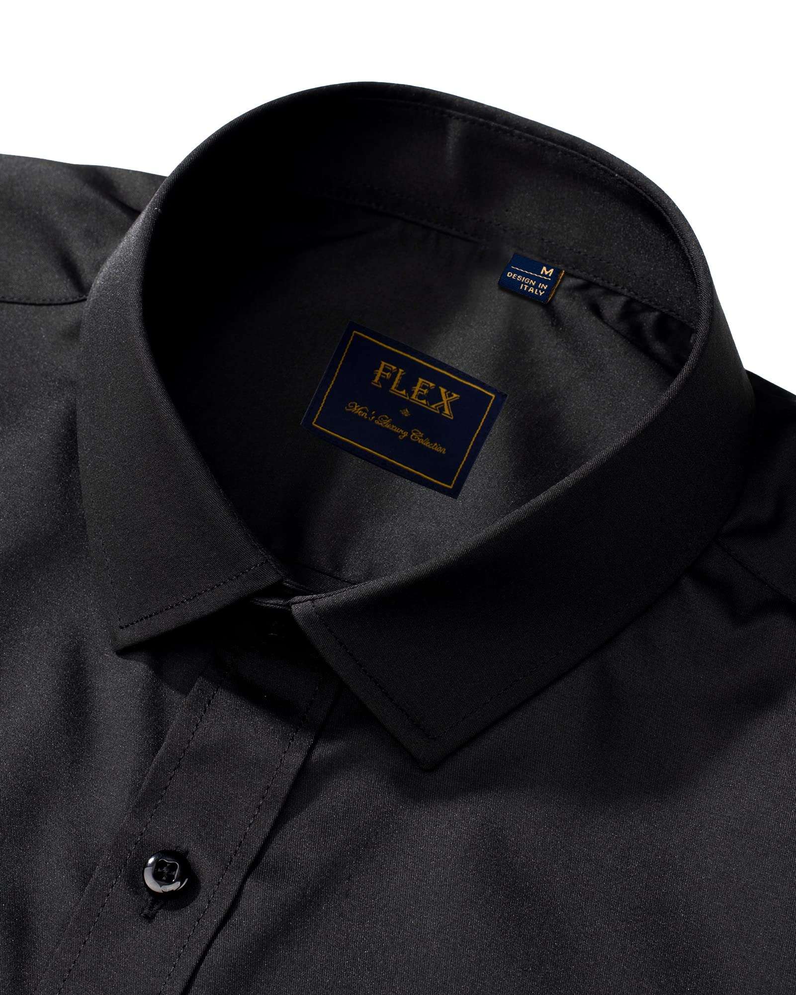 J.VER Men's Dress Shirts Solid Long Sleeve Stretch Wrinkle-Free Formal Shirt Business Casual Button Down Shirts - Image 3